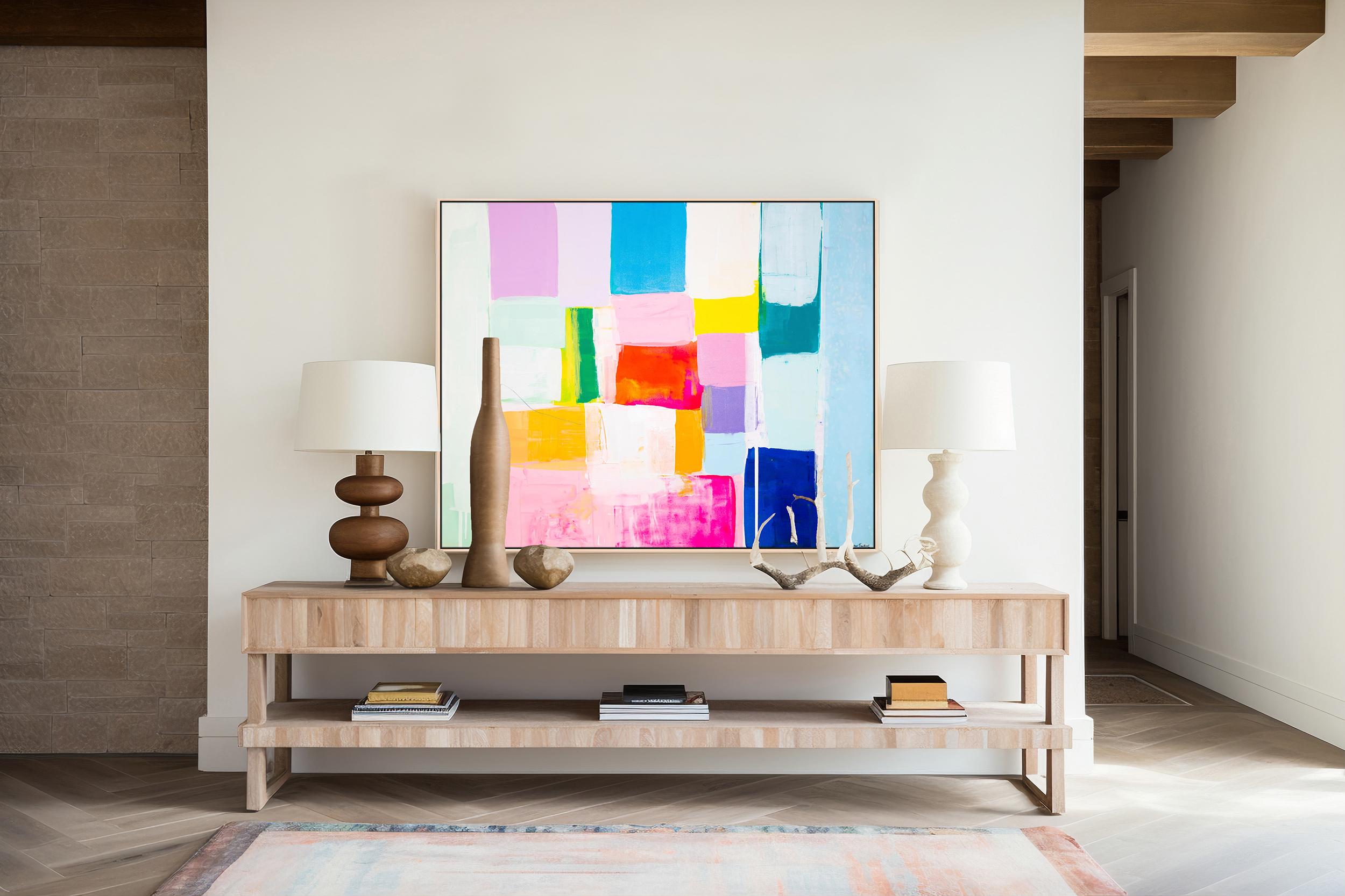Summer days Series par Kirsten Jackson, moderne contemporain coloré abstrait en vente 2