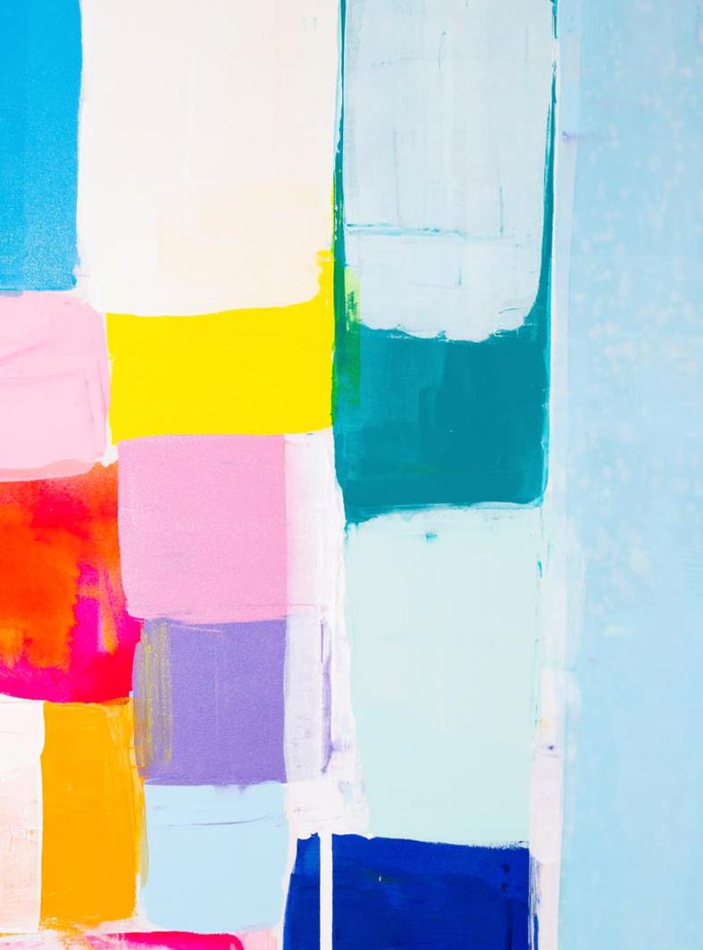Summer days Series par Kirsten Jackson, moderne contemporain coloré abstrait en vente 3