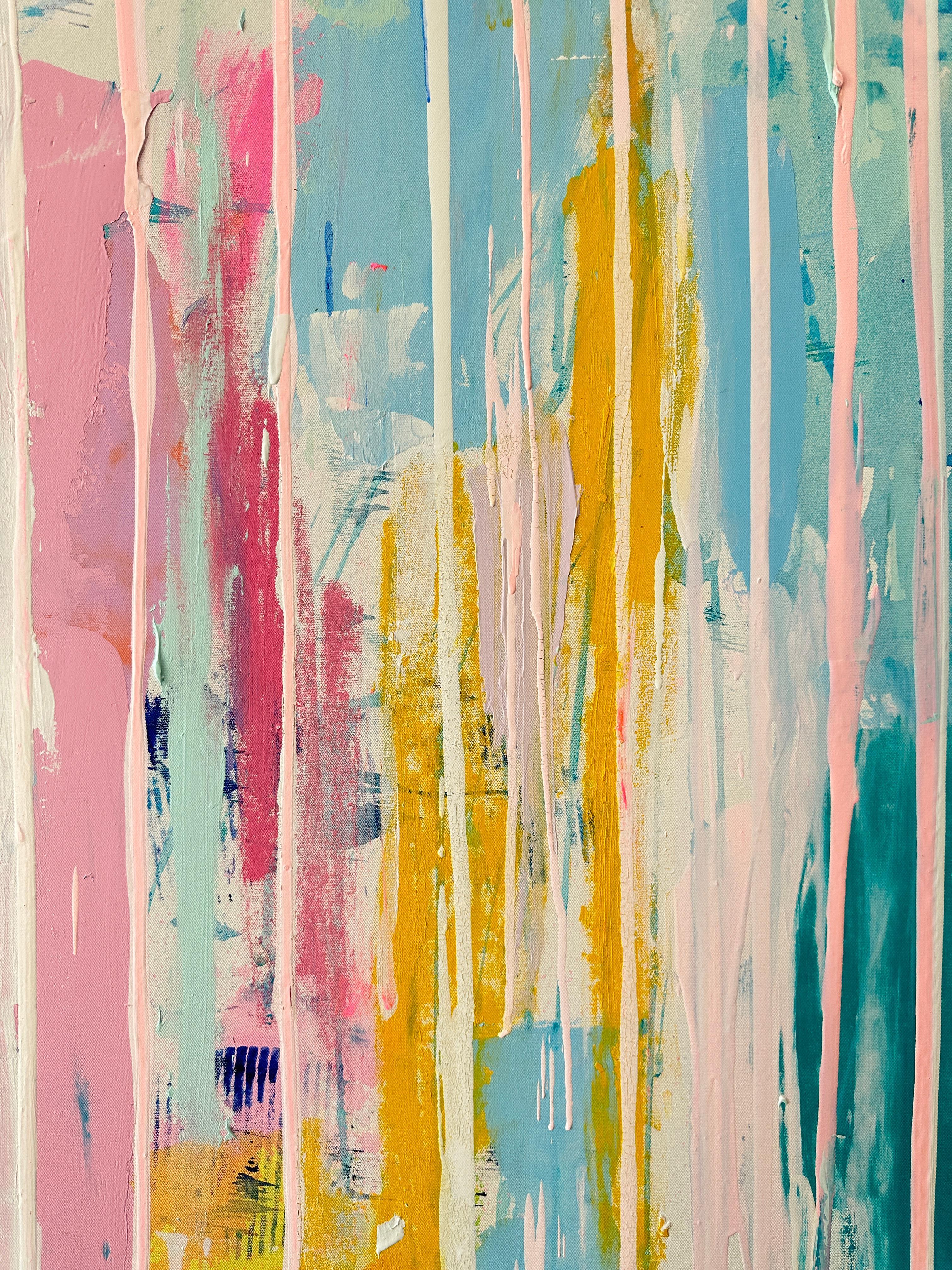 Summer Rain par Kirsten Jackson, abstrait contemporain moderne et coloré en vente 9