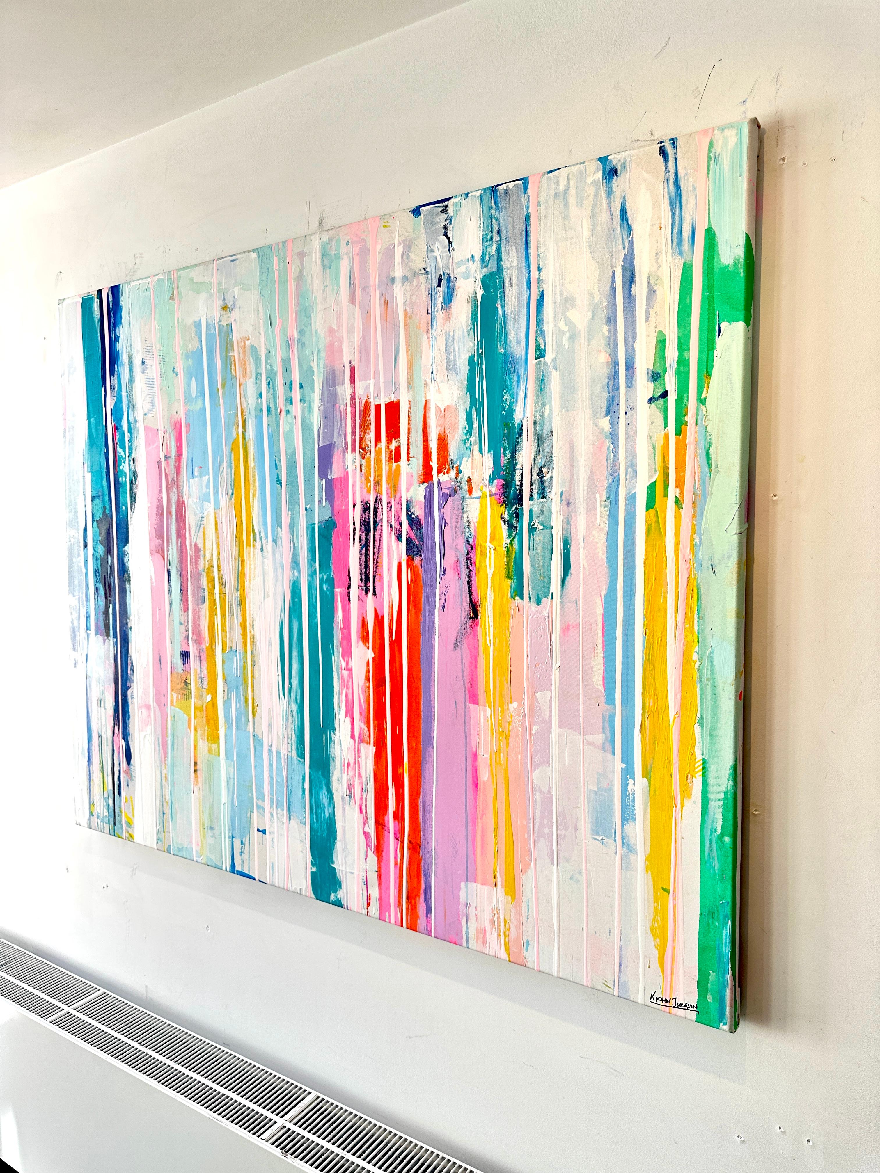 Summer Rain par Kirsten Jackson, abstrait contemporain moderne et coloré en vente 6