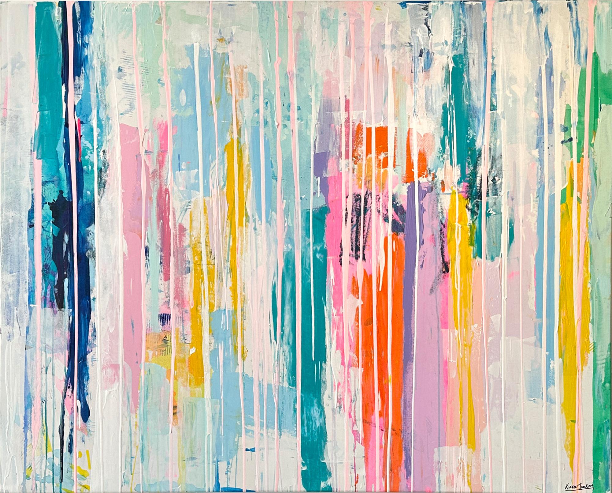 Kirsten Jackson crée des peintures abstraites vibrantes remplies de blocs de couleurs ensoleillés, mettant en valeur son style contemporain et original. Farouchement indépendante, cette artiste australienne a pour objectif de remplir le monde de