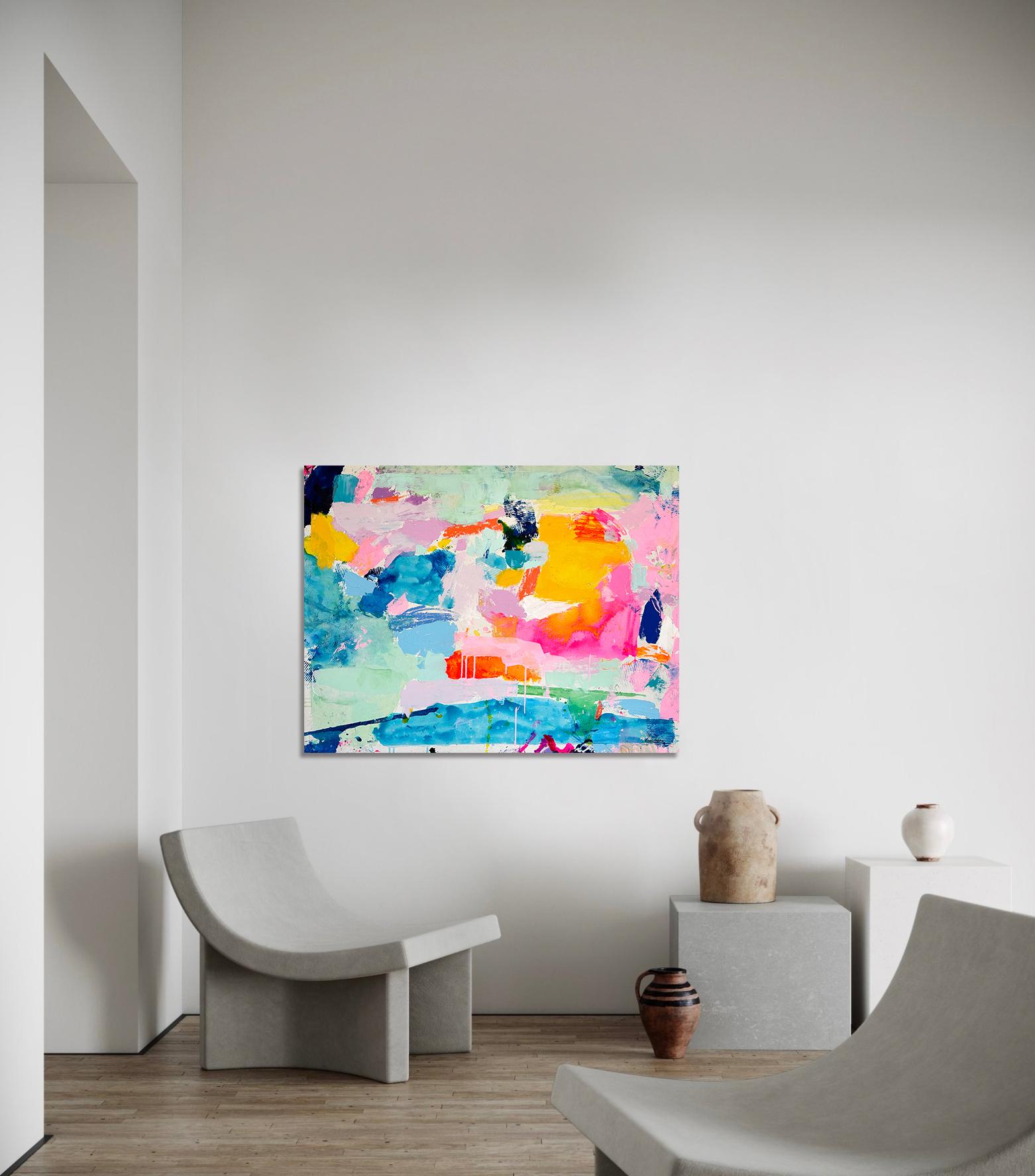 Sunkissed de Kirsten Jackson, abstracto colorido contemporáneo moderno en venta 9