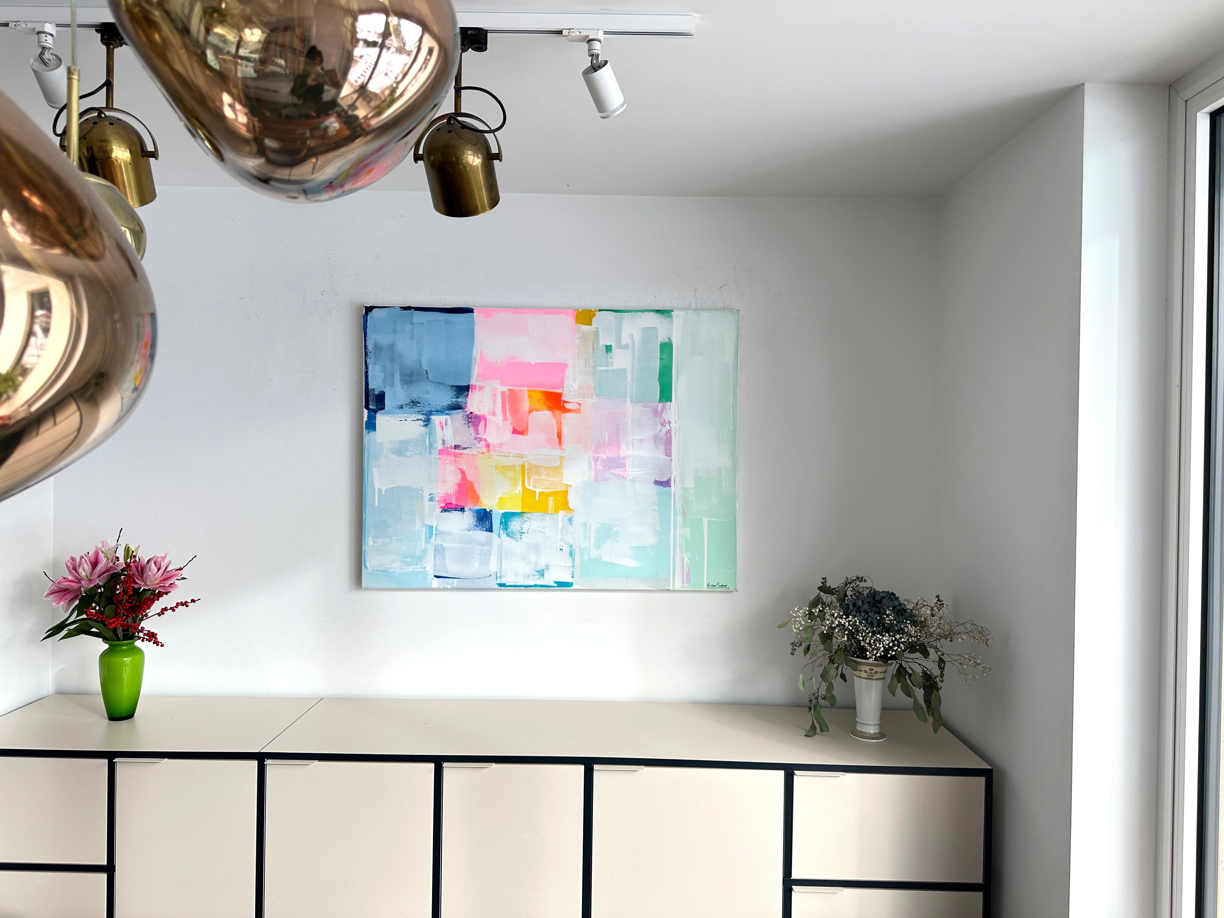 Lasting Love par Kirsten Jackson, moderne contemporain coloré abstrait en vente 11