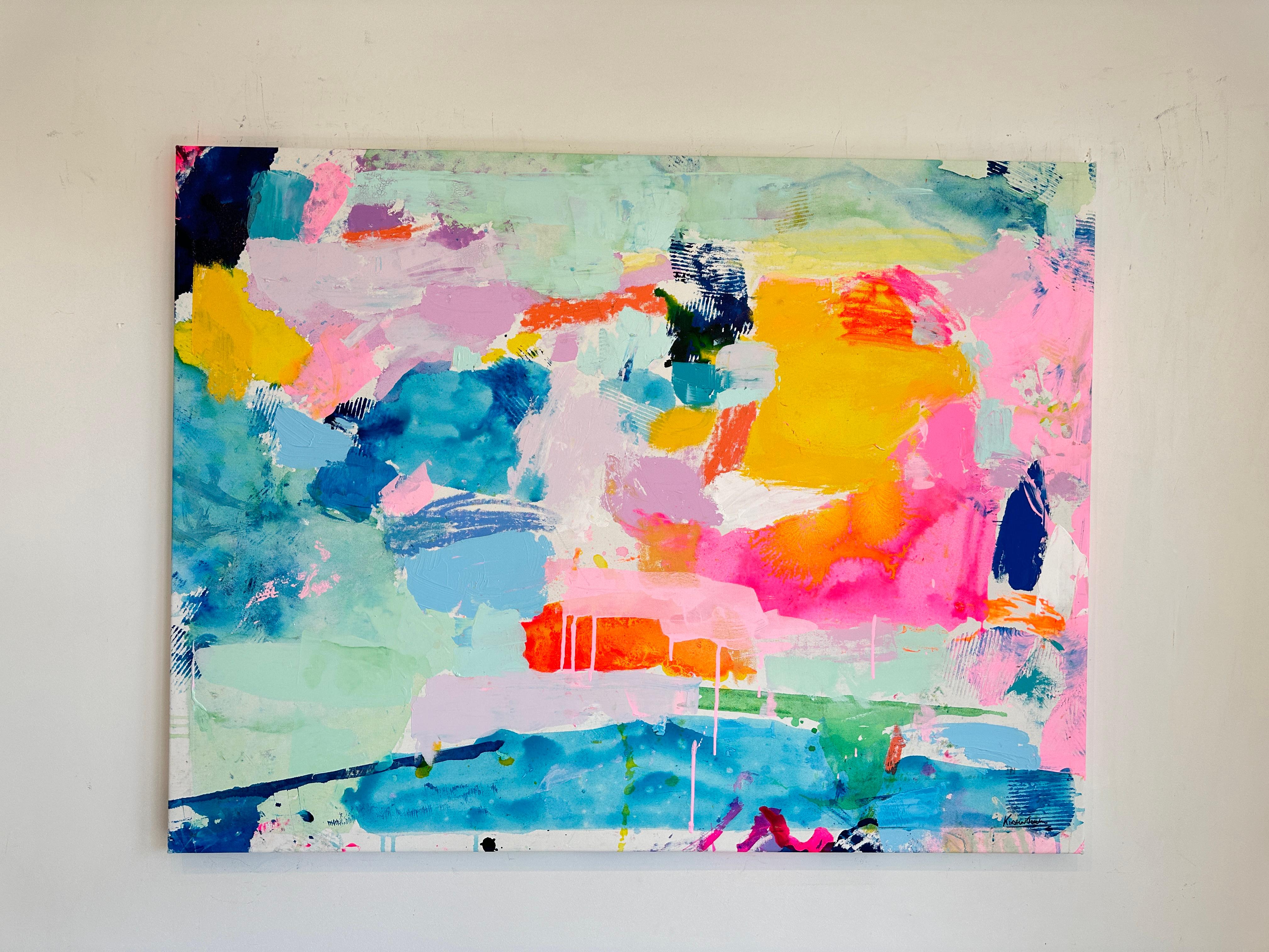 Sunkissed de Kirsten Jackson, abstracto colorido contemporáneo moderno en venta 1