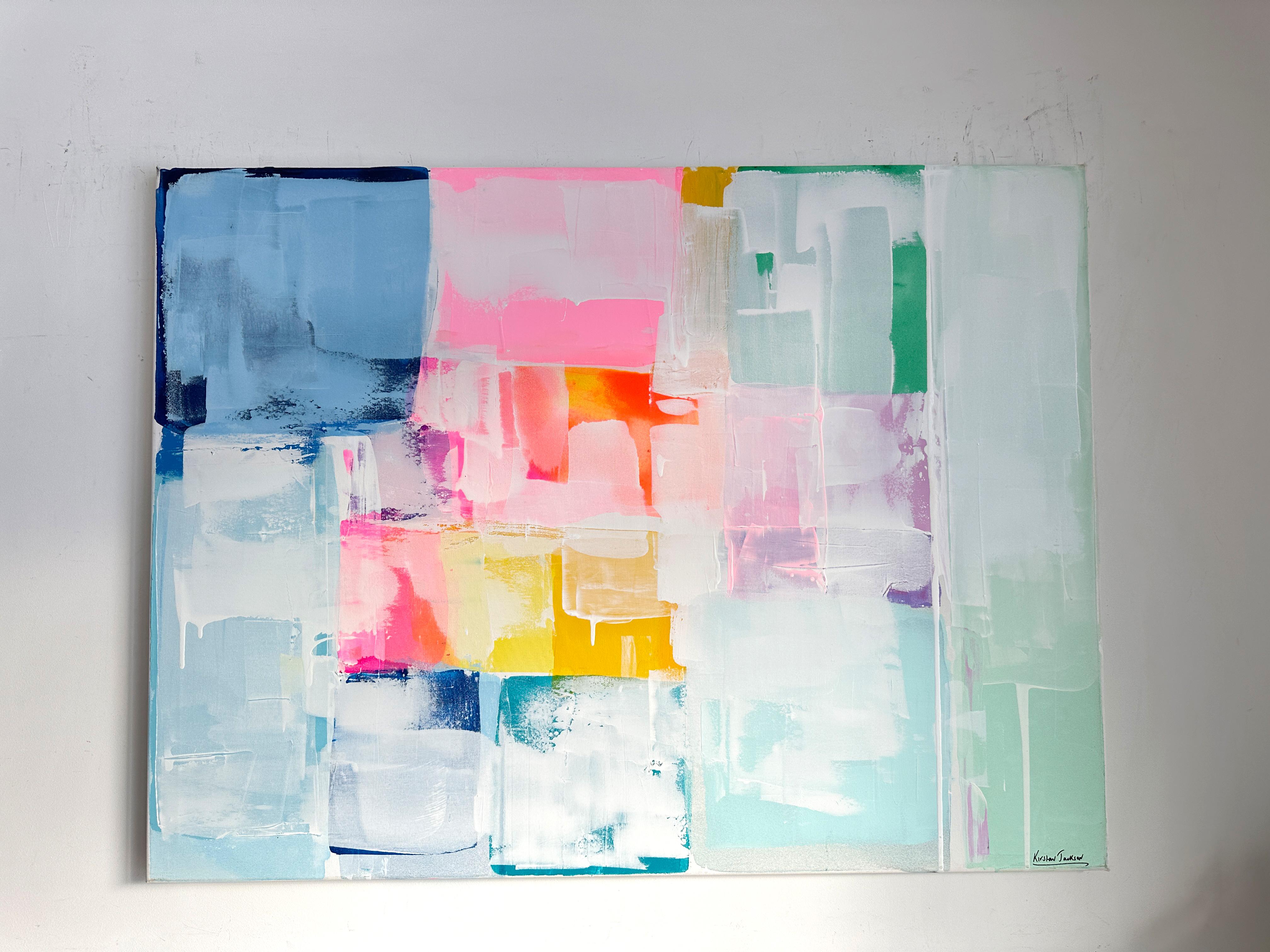 Lasting Love par Kirsten Jackson, moderne contemporain coloré abstrait en vente 1
