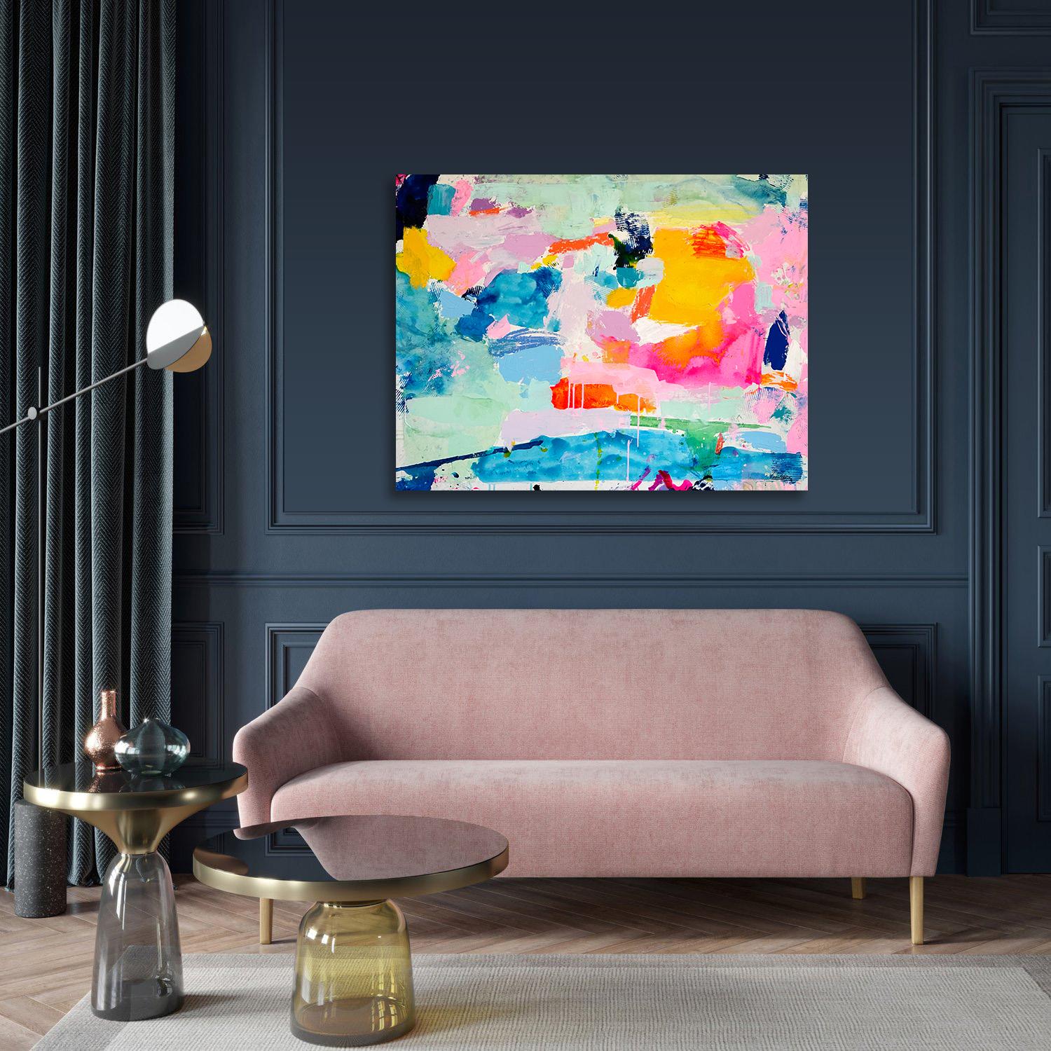 Sunkissed de Kirsten Jackson, abstracto colorido contemporáneo moderno en venta 2