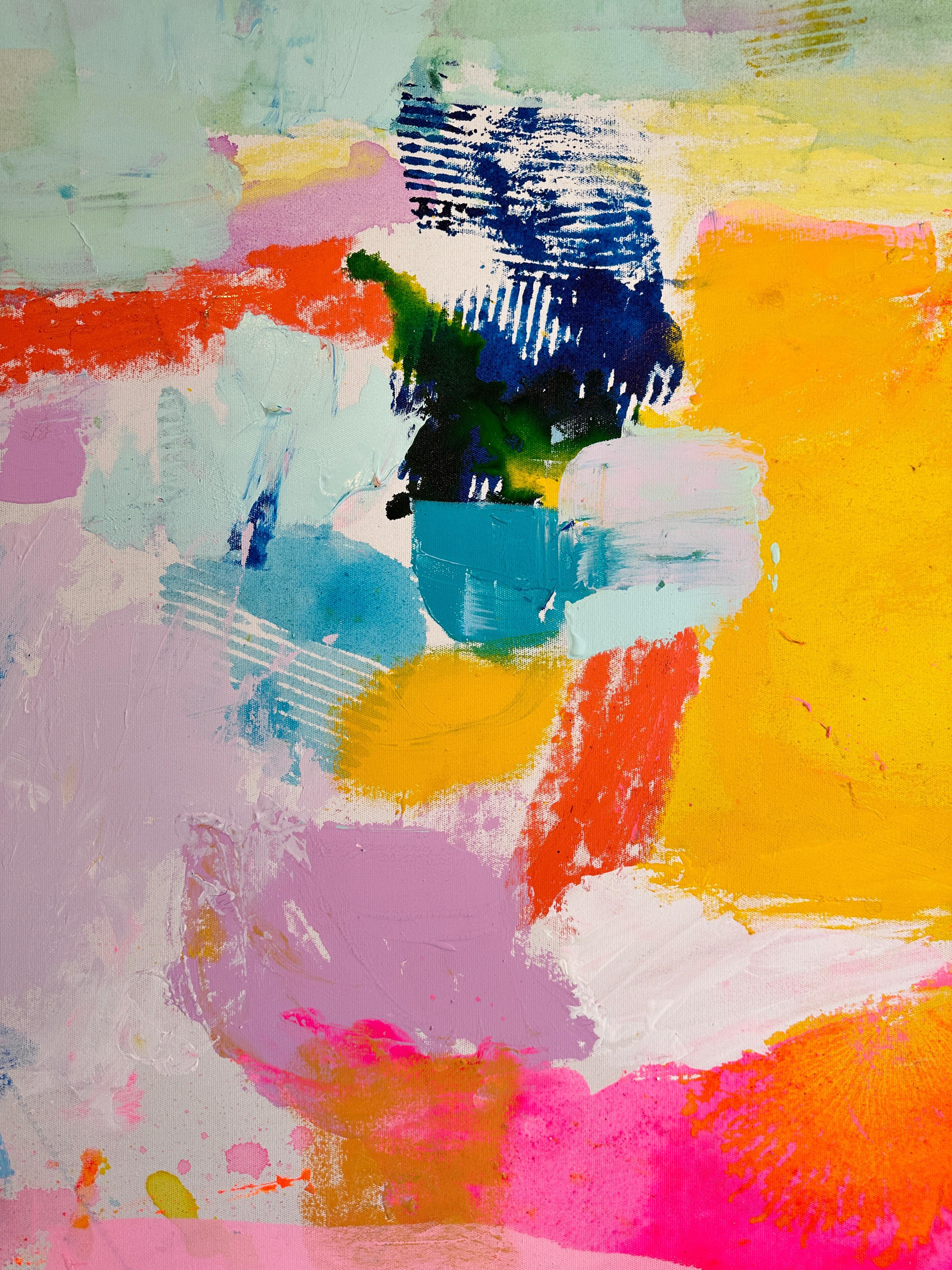 Sunkissed de Kirsten Jackson, abstracto colorido contemporáneo moderno en venta 3