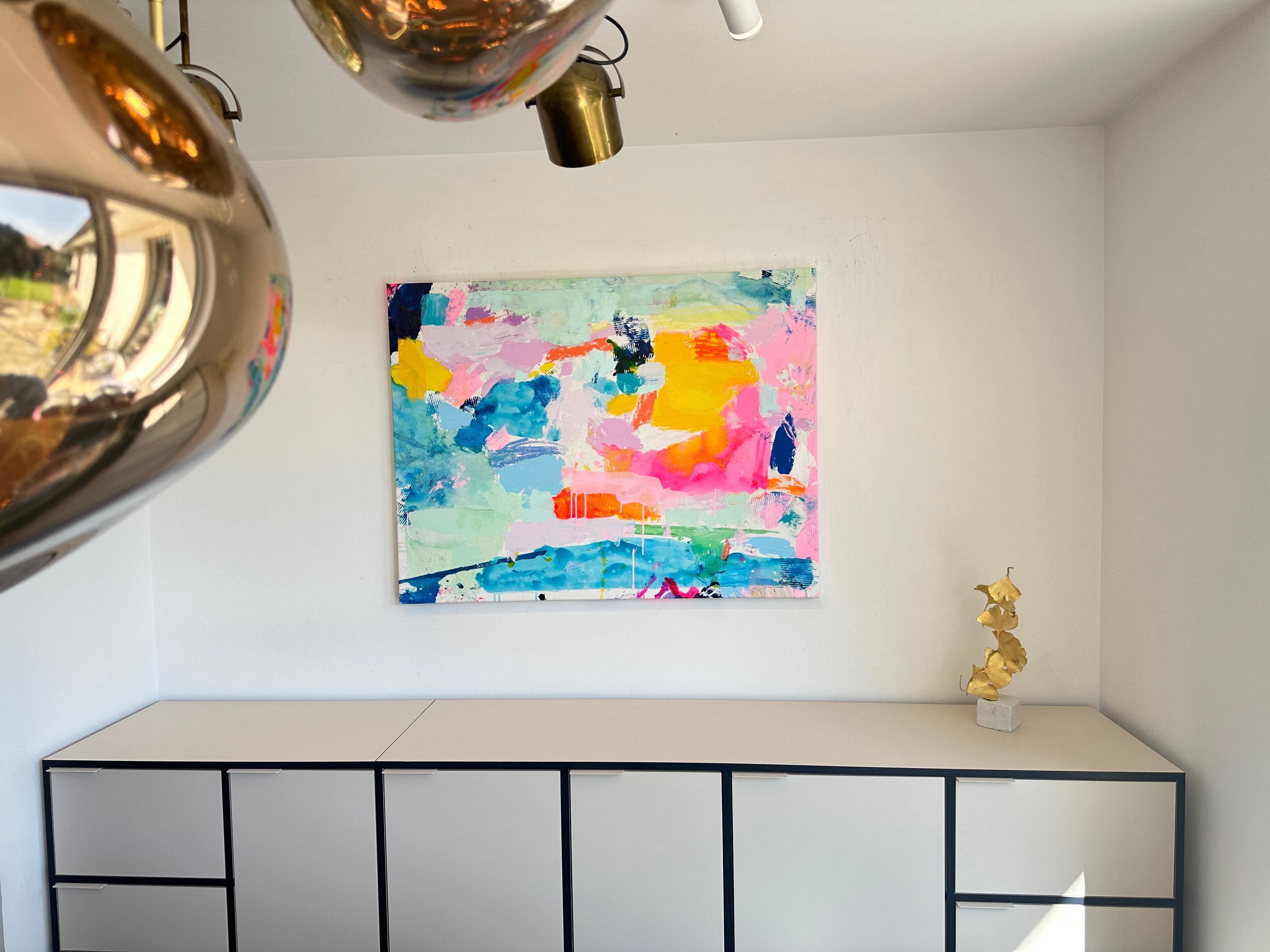 Sunkissed de Kirsten Jackson, abstracto colorido contemporáneo moderno en venta 4