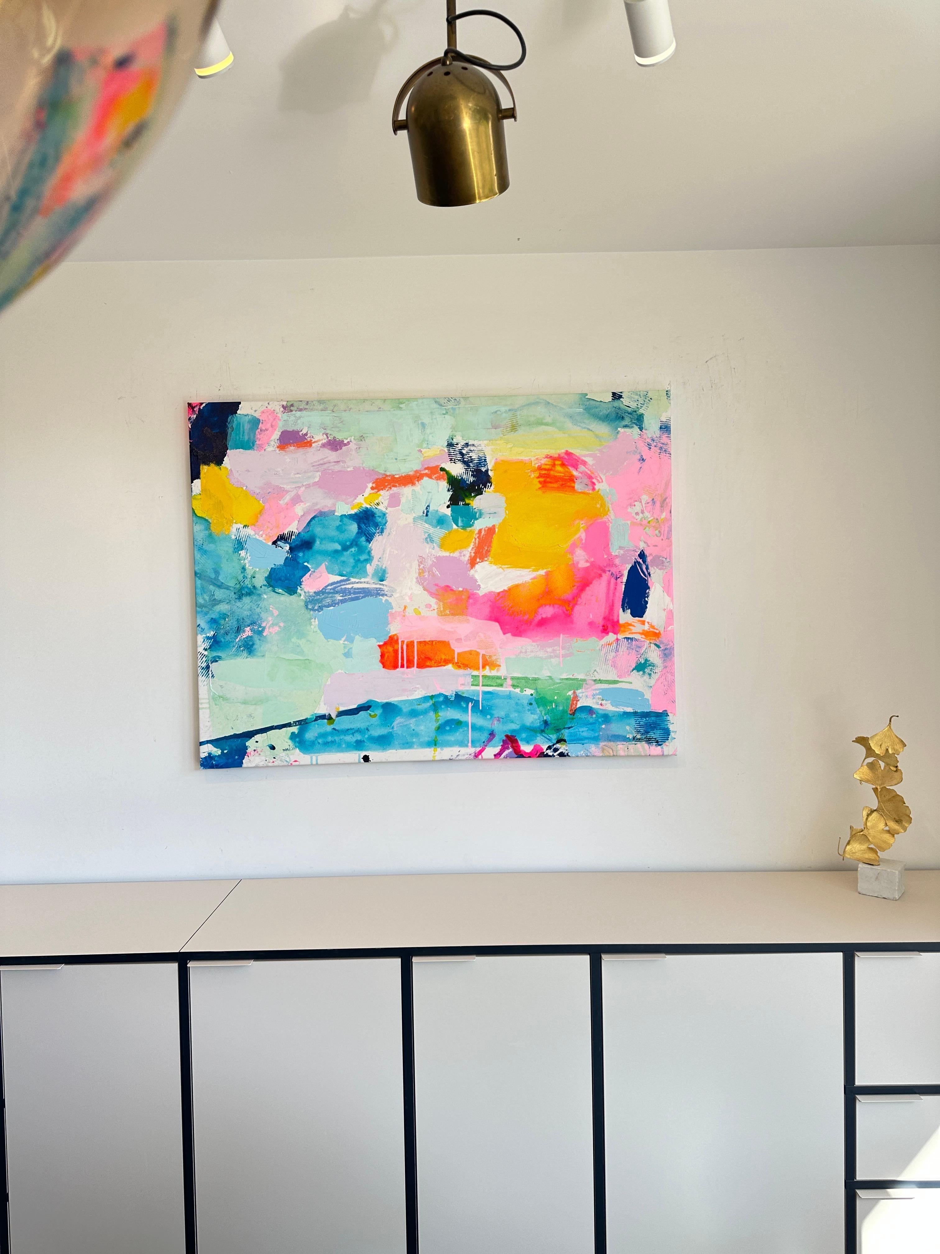 Sunkissed de Kirsten Jackson, abstracto colorido contemporáneo moderno en venta 5