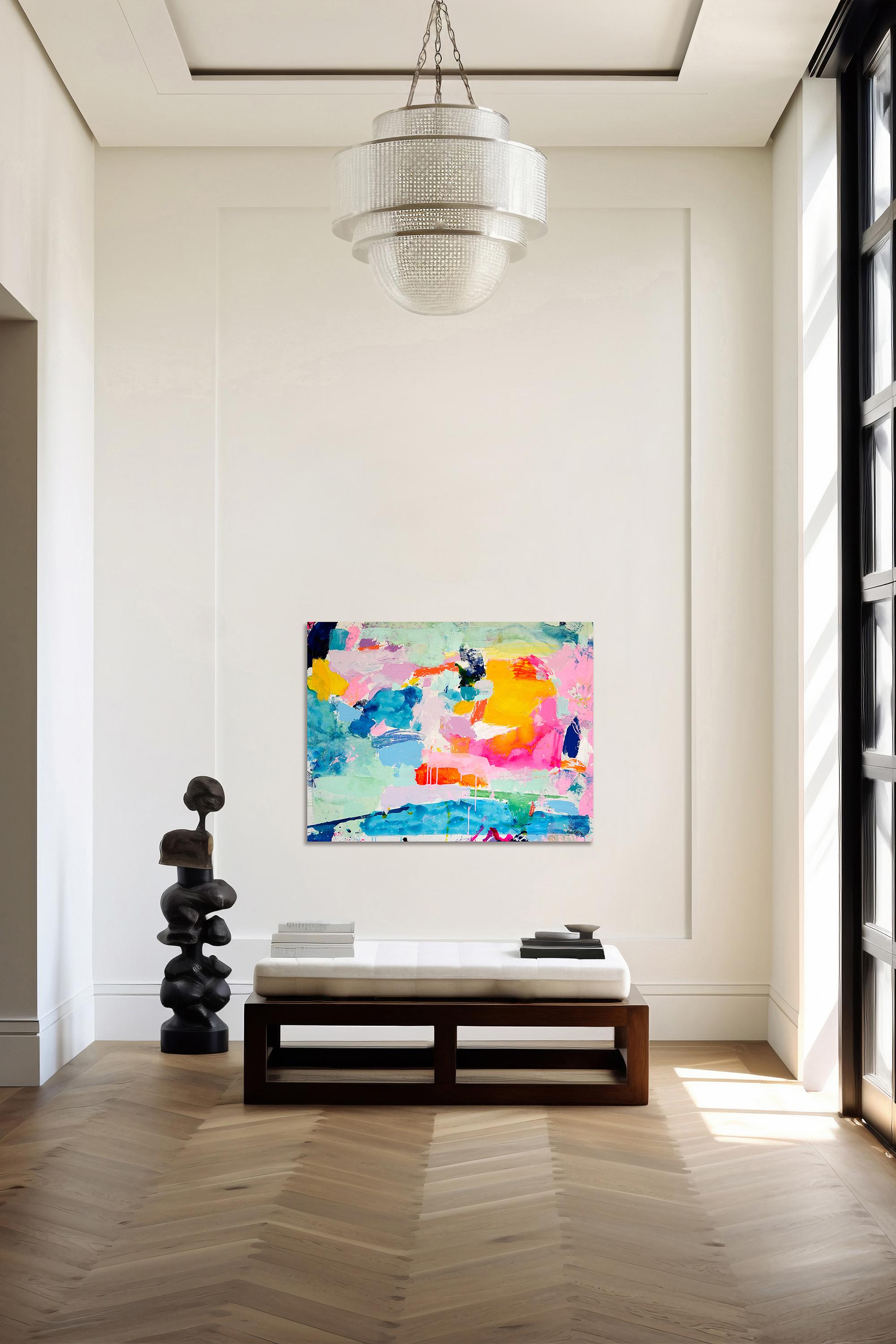Sunkissed de Kirsten Jackson, abstracto colorido contemporáneo moderno en venta 7
