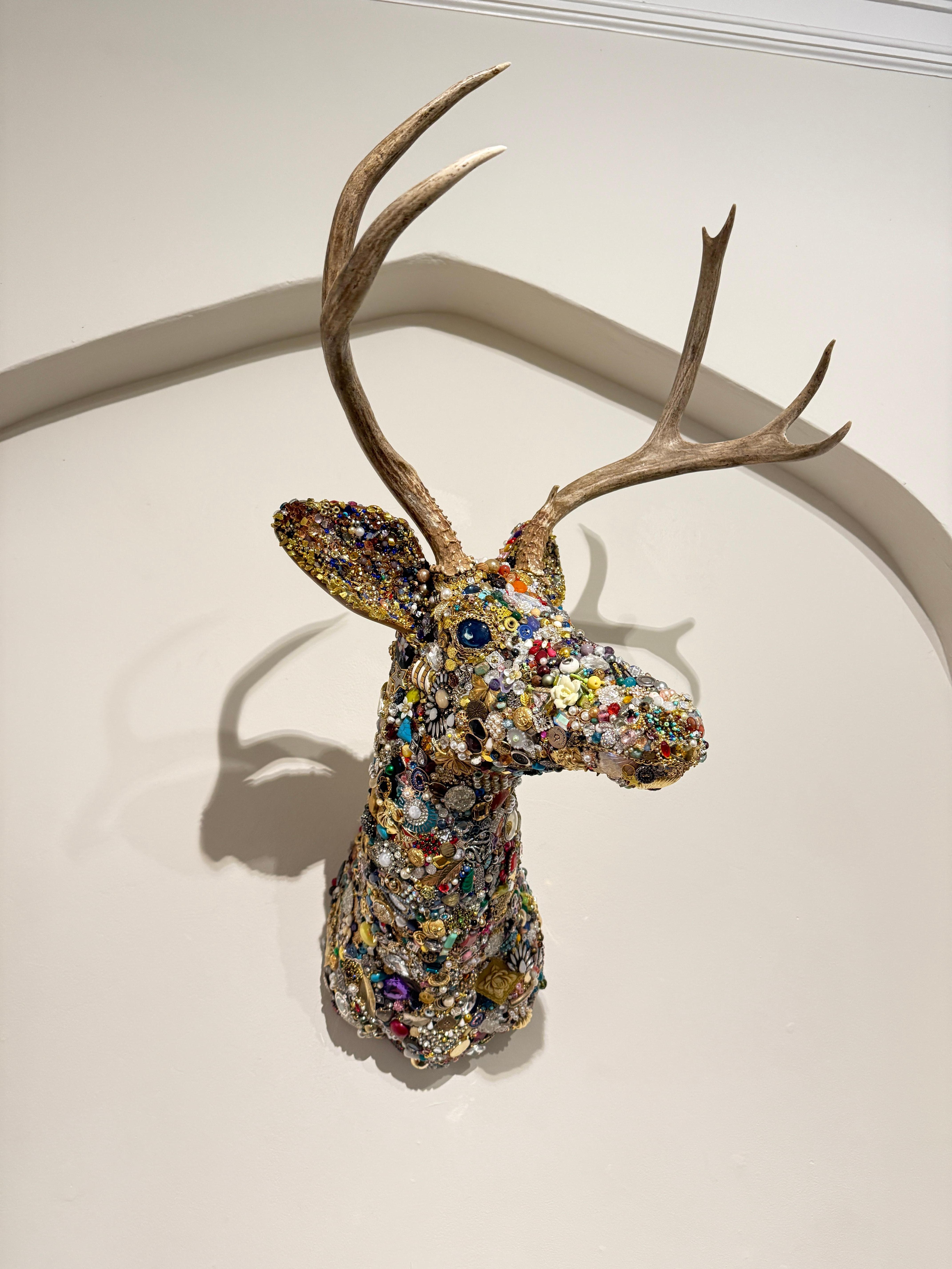 Prince II Right Facing Sculpture, American Modern, Mixed Media, 2010+ - Mixed Media Art by kirsten kainz 