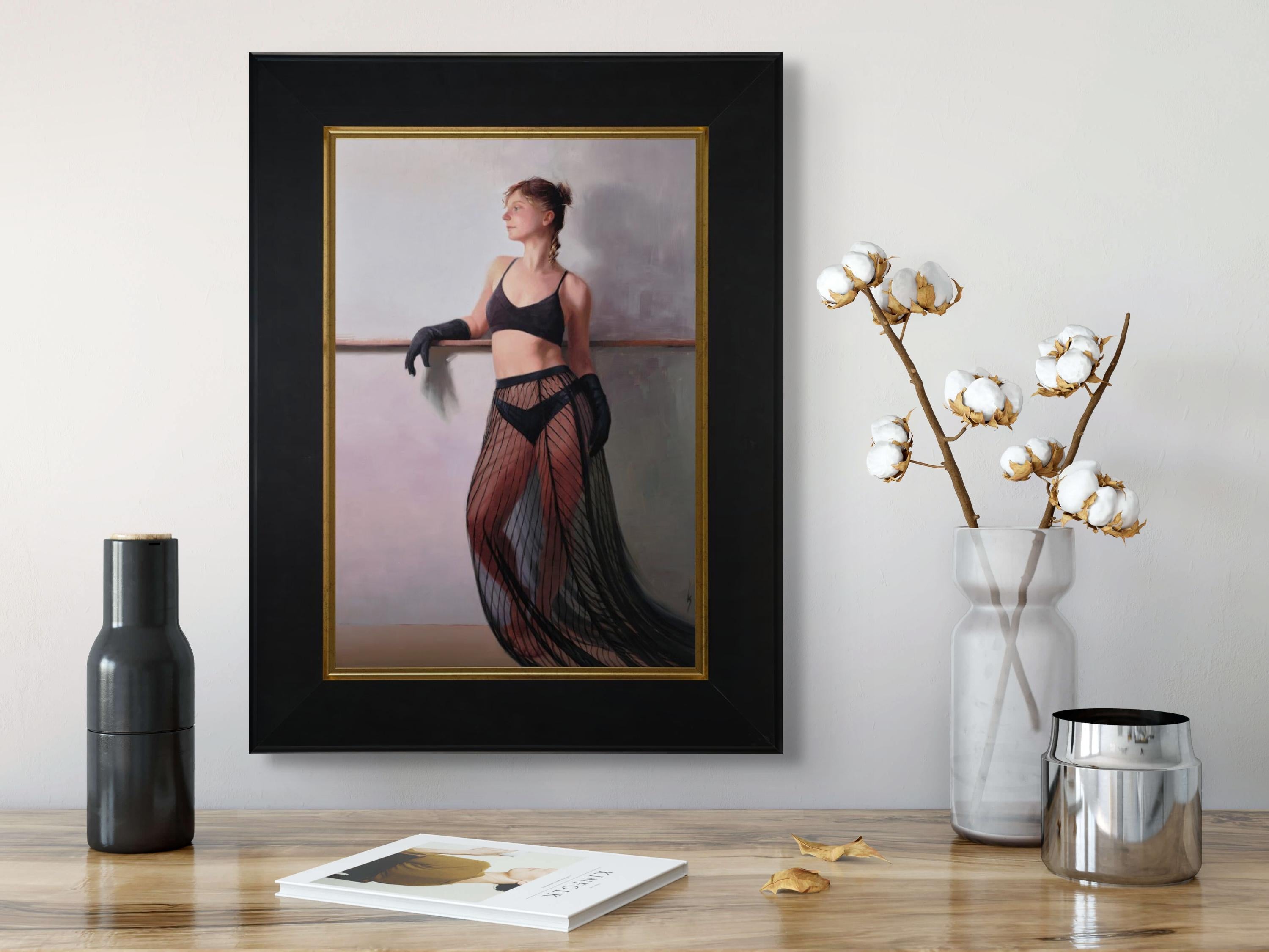 „A Night to Remember“ (2024) – Original Ölgemälde einer Frau von Kirsten Savage im Angebot 5
