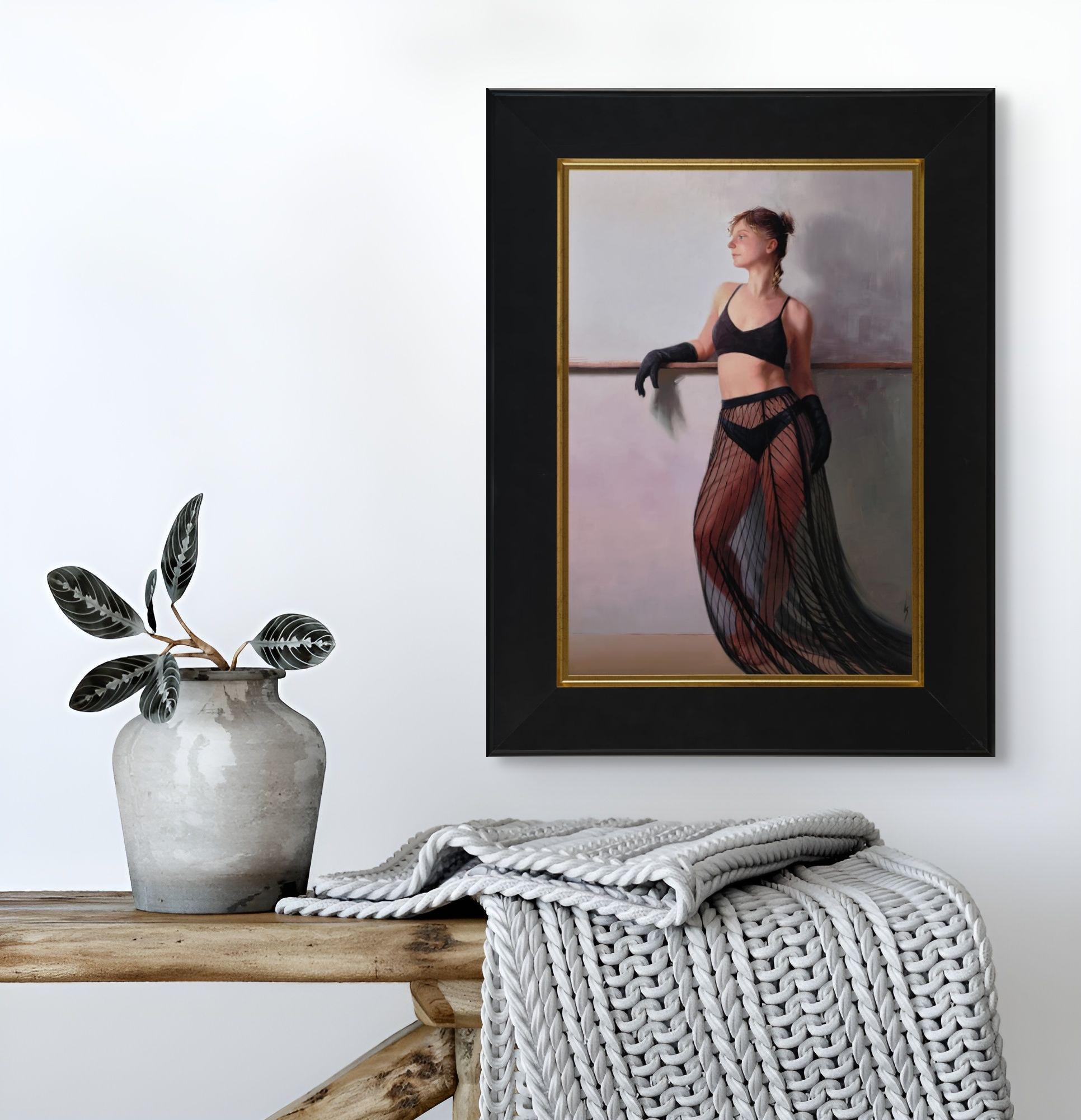 „A Night to Remember“ (2024) – Original Ölgemälde einer Frau von Kirsten Savage im Angebot 7