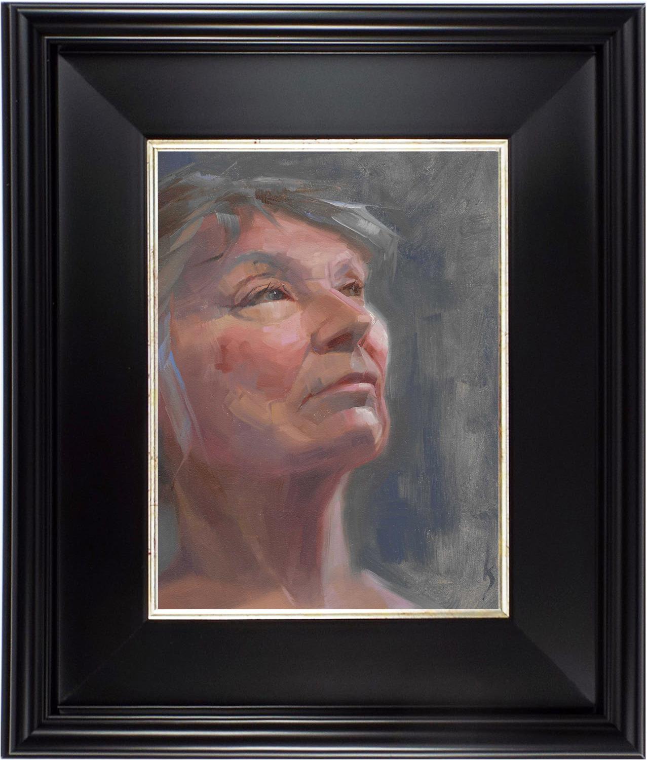 « A Rich Past » (2024) par Kirsten Savage, peinture à l'huile originale, portrait en vente 1