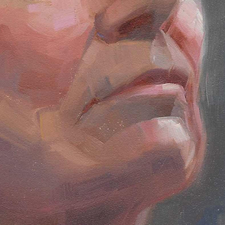 « A Rich Past » (2024) par Kirsten Savage, peinture à l'huile originale, portrait en vente 4