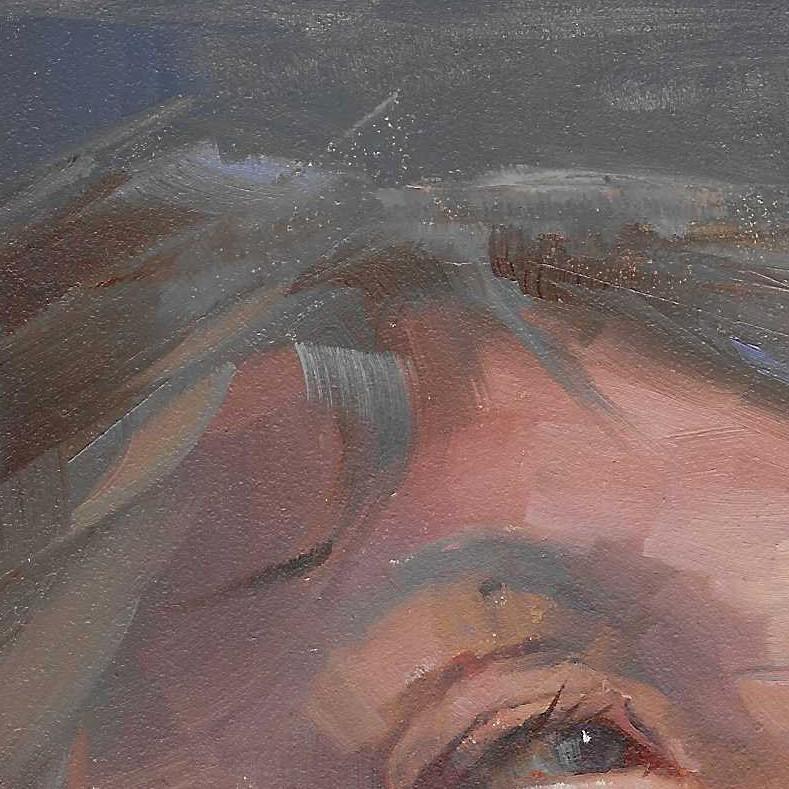 « A Rich Past » (2024) par Kirsten Savage, peinture à l'huile originale, portrait en vente 7