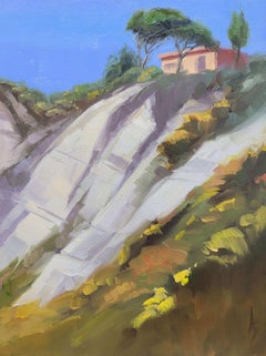 "Agrigento" (2025), Impressionistische italienische Landschaft, Ölgemälde auf Leinwand