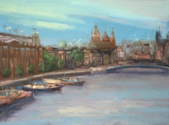 "First Day in Amsterdam" Original Oil Painting