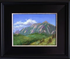 "Flatirons" (2025), Impressionistische Rocky-Mountain-Landschaft, Ölgemälde