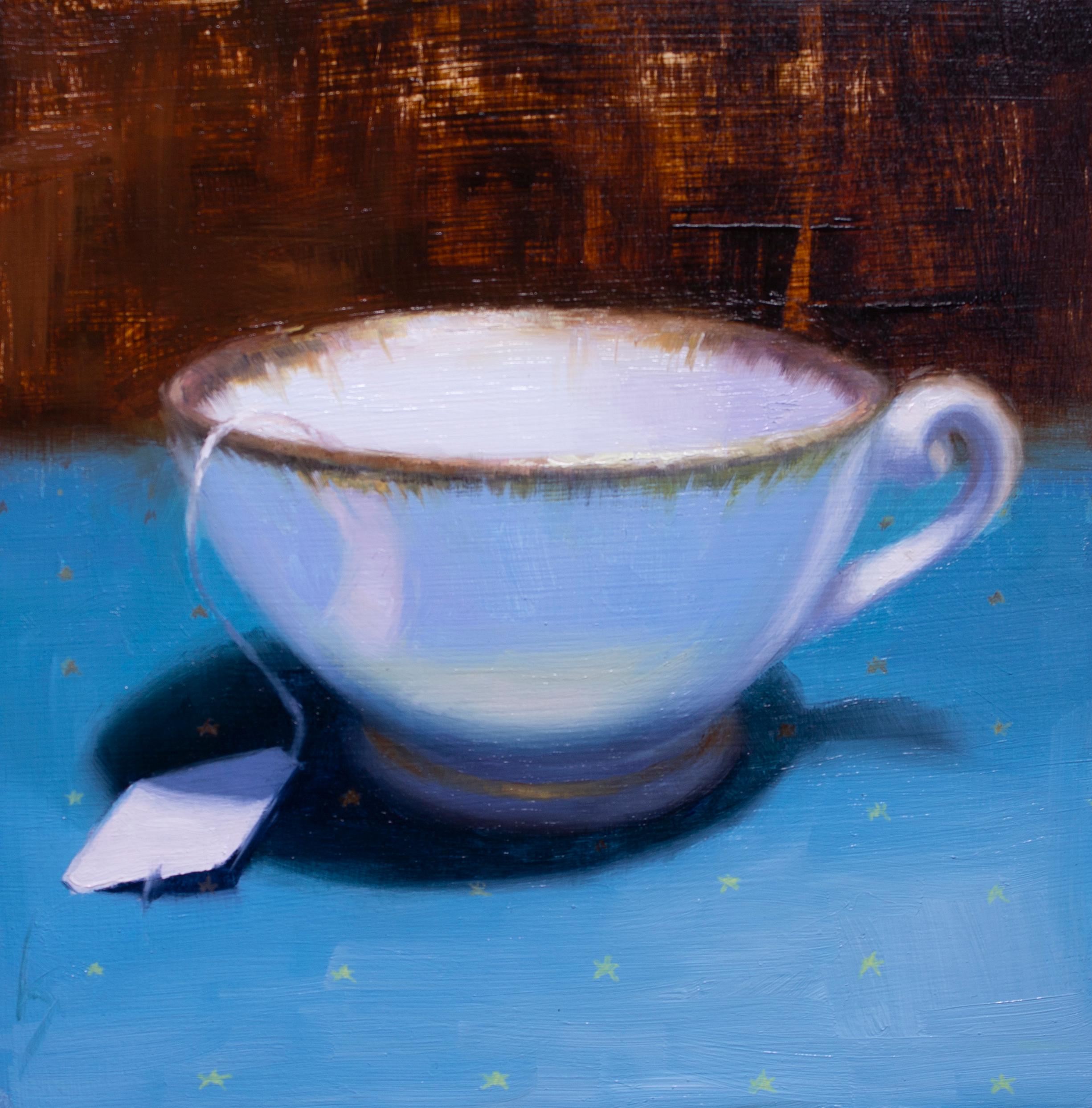Kirsten Savage Interior Painting - "Hot Tea" Oil Painting