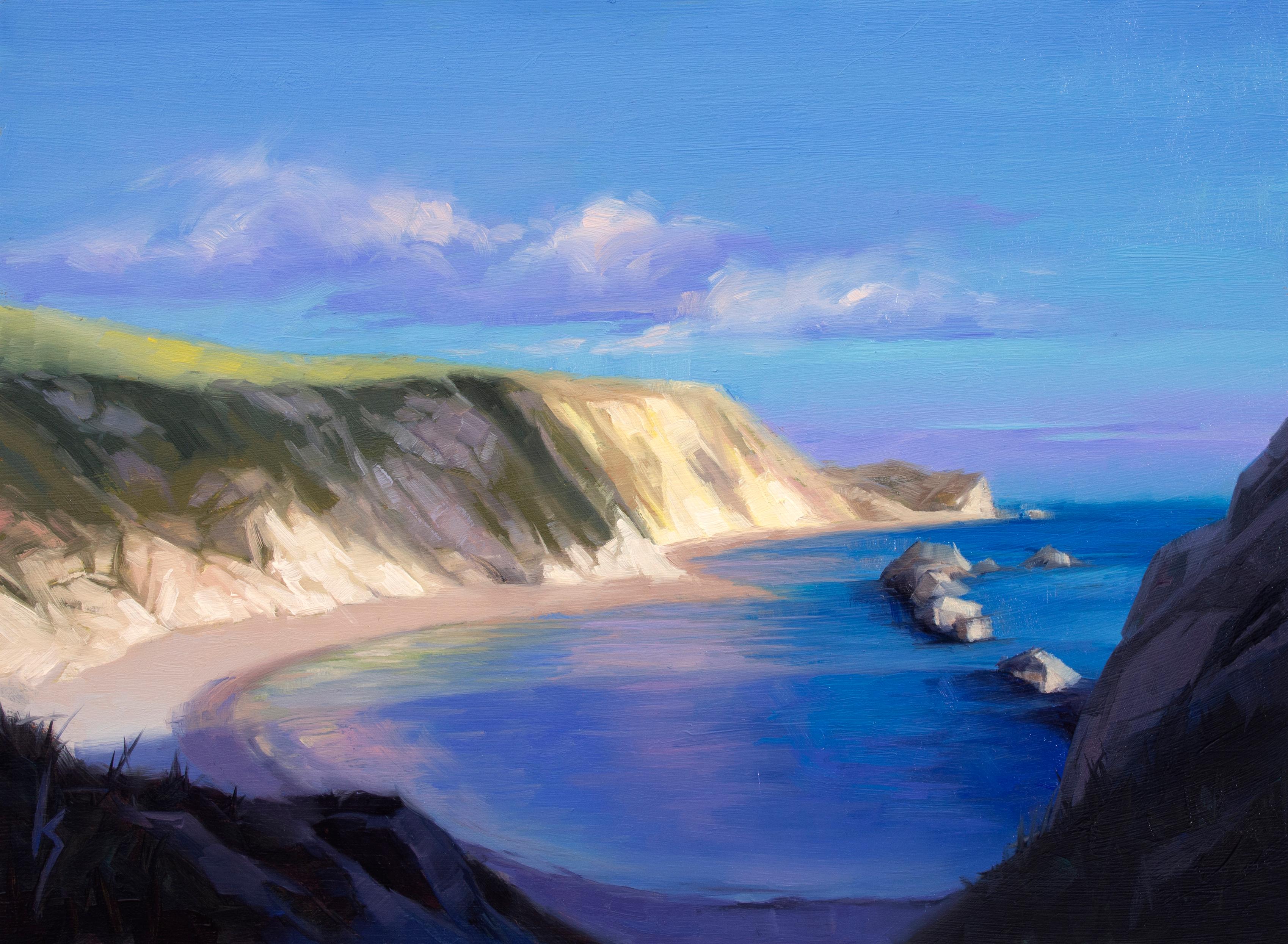 "Jurassic Coast, England" Original Oil Painting
