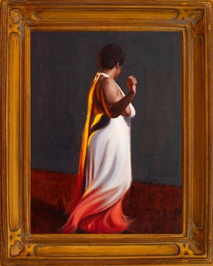 "Liquid Sunset I" (2023) Par Kirsten Savage, peinture à l'huile originale