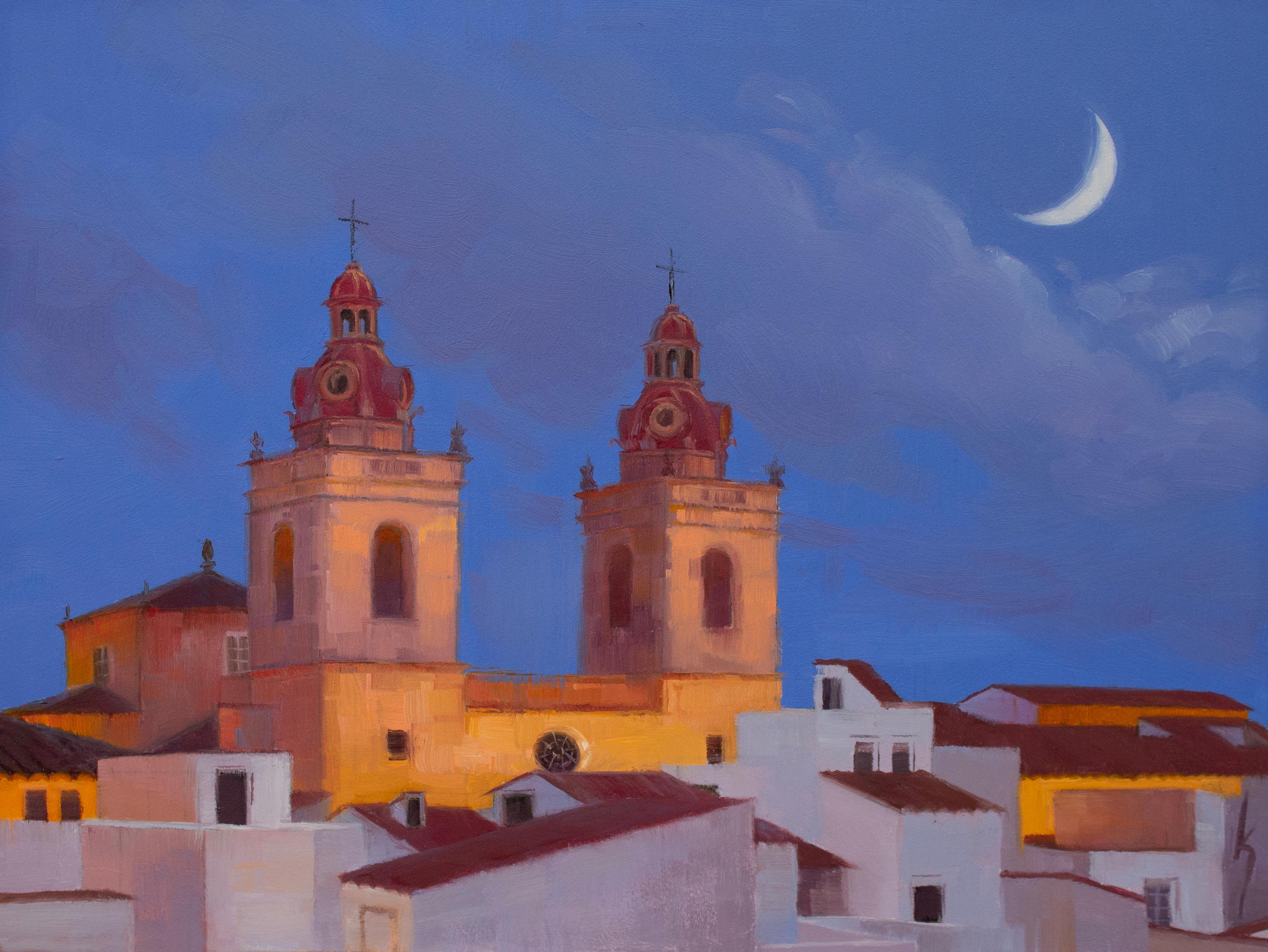 Kirsten Savage Figurative Painting - "Spanish Nights" Original Oil Painting