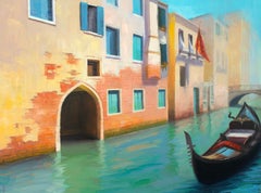 "Venice" (2023) - Original Oil of European Cityscape by Kirsten Savage