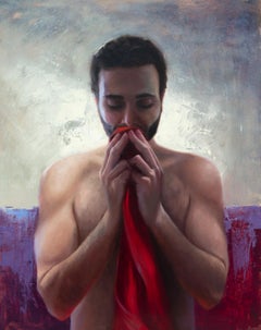 Peinture à l'huile « What Was Left Behind » (Ce qui se trouve à gauche),