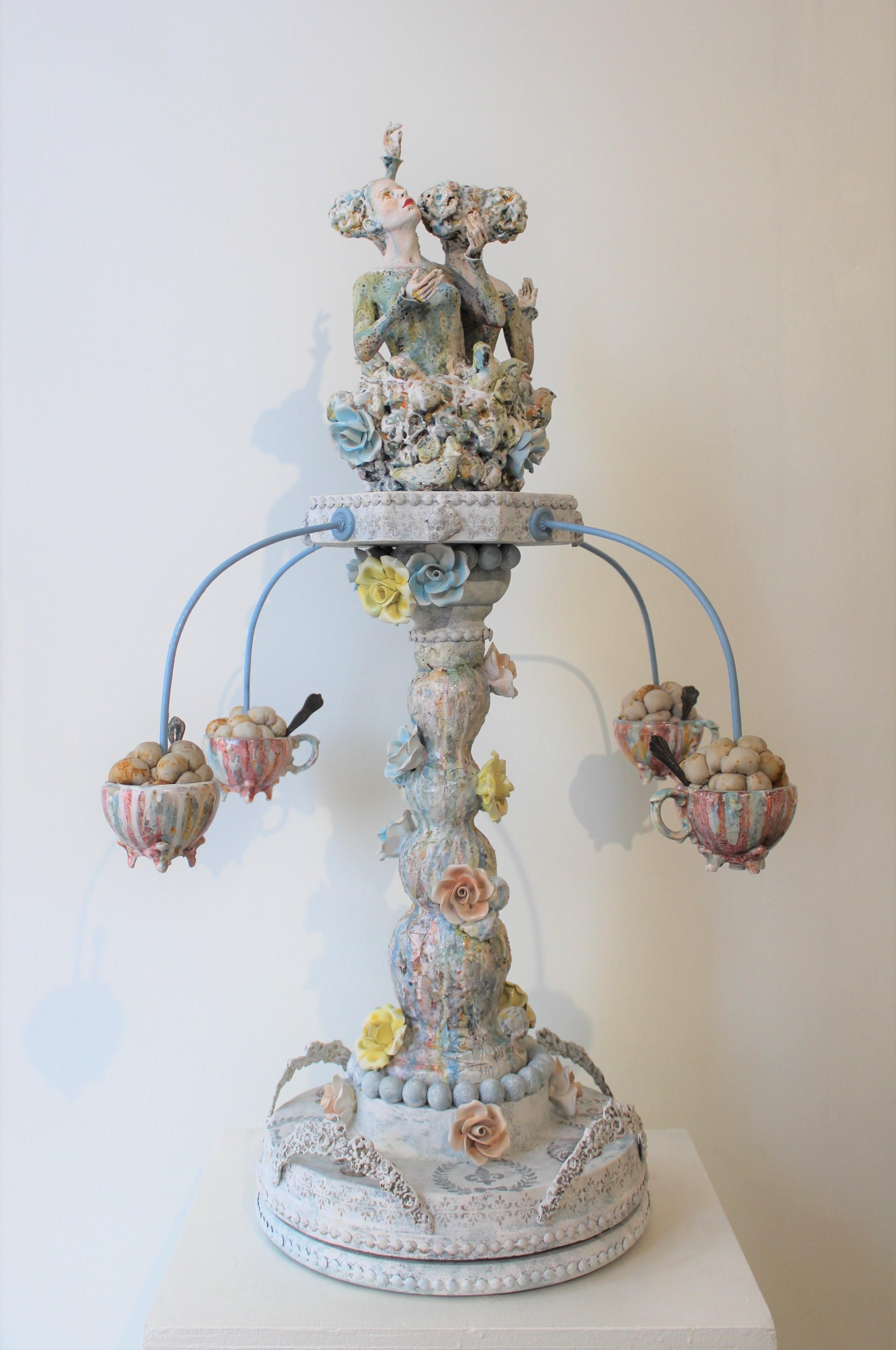 Tea and Transformation - Sculpture by Kirsten Stingle