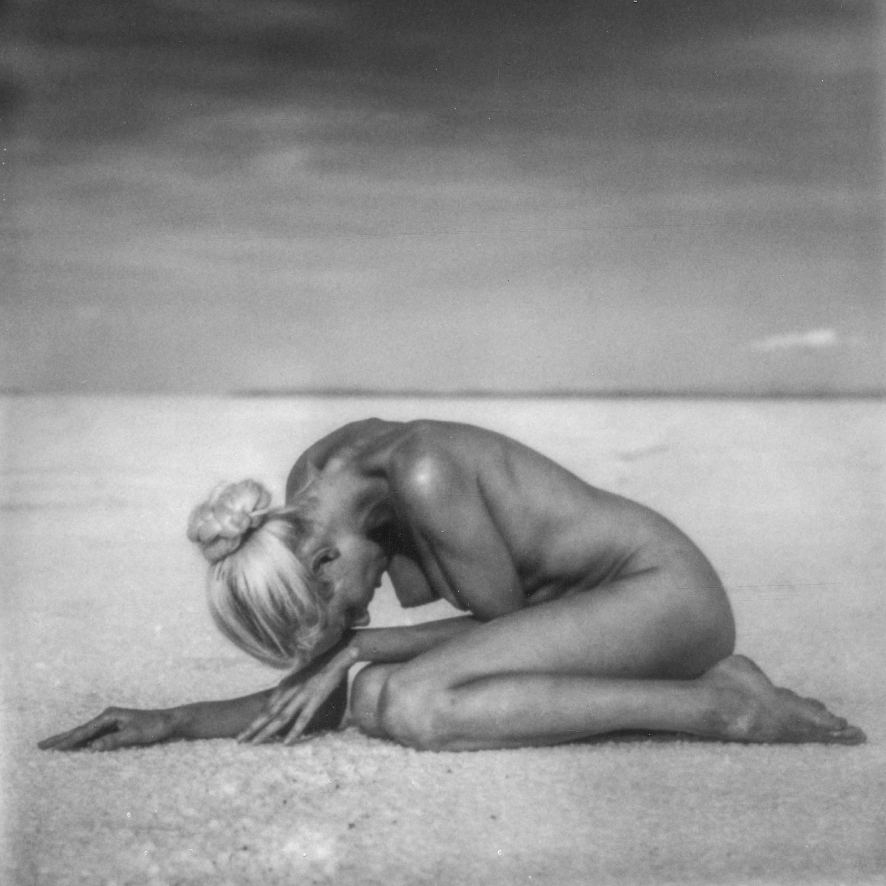 Kirsten Thys van den Audenaerde Black and White Photograph - Are we human (or are we dancers)? - Polaroid, Women, 21st Century, Nude