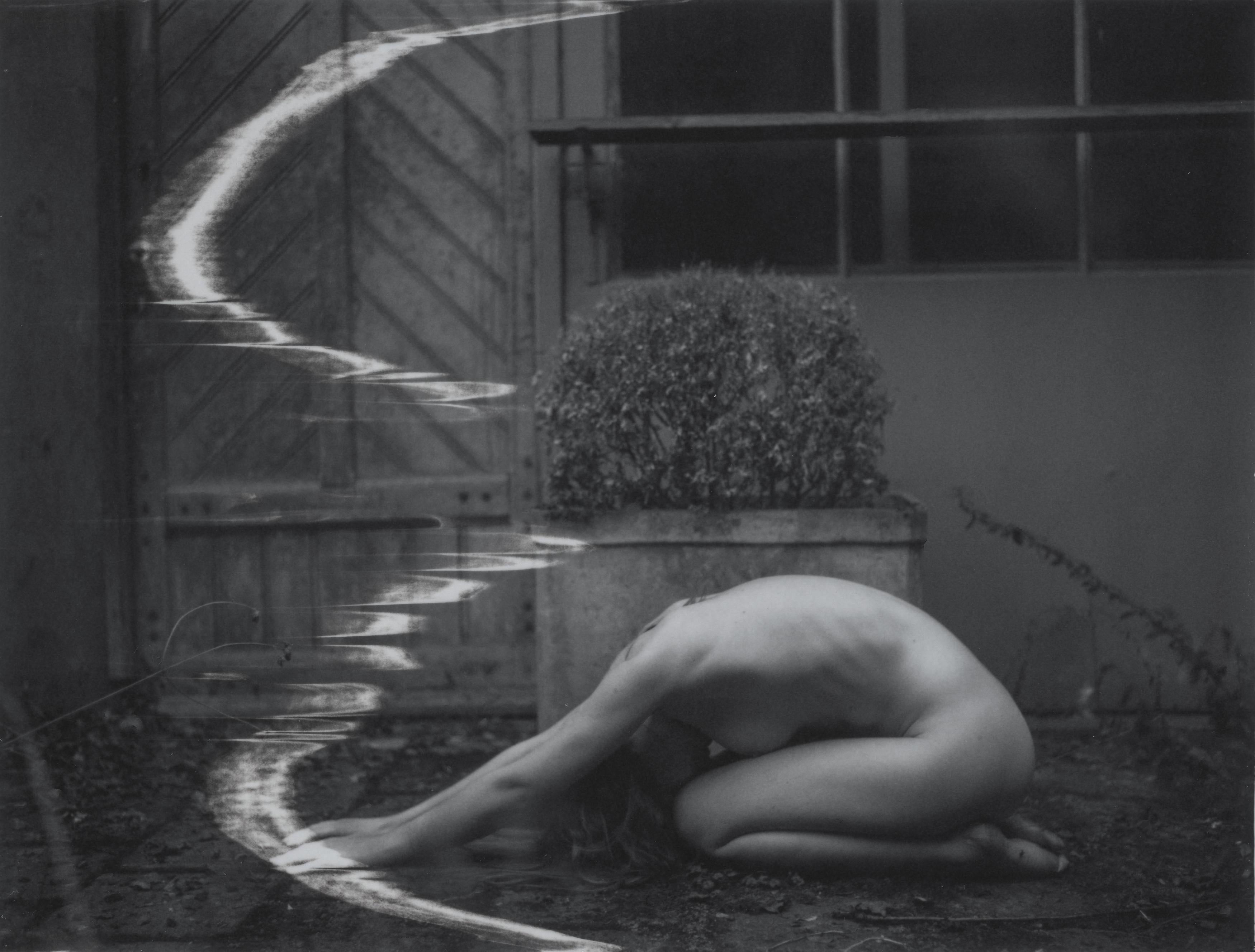 Kirsten Thys van den Audenaerde Black and White Photograph - Are you with me - Contemporary, Nude, Women, Polaroid, 21st Century