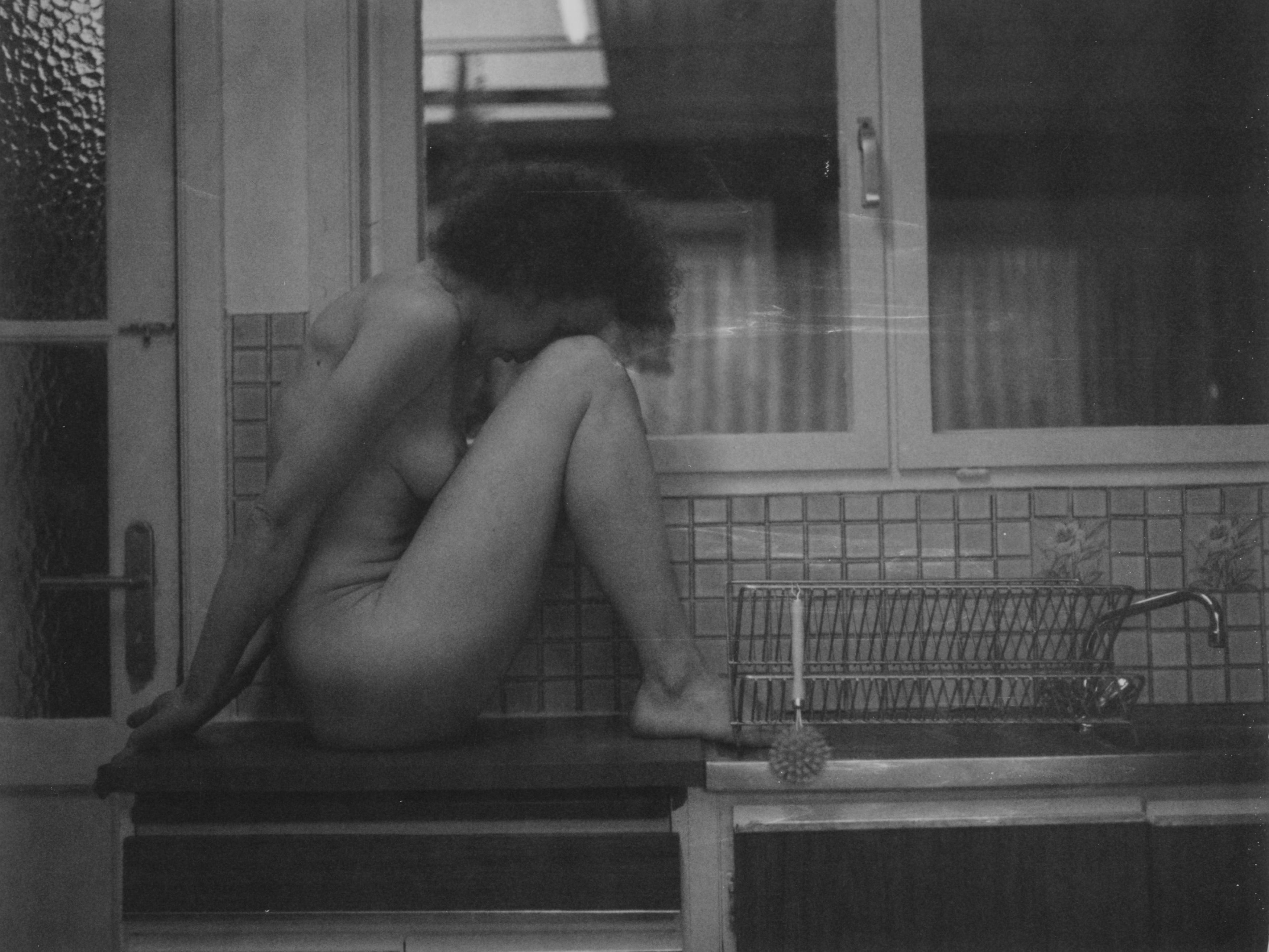 Kirsten Thys van den Audenaerde Black and White Photograph - Because- Contemporary, Nude, Women, Polaroid, 21st Century