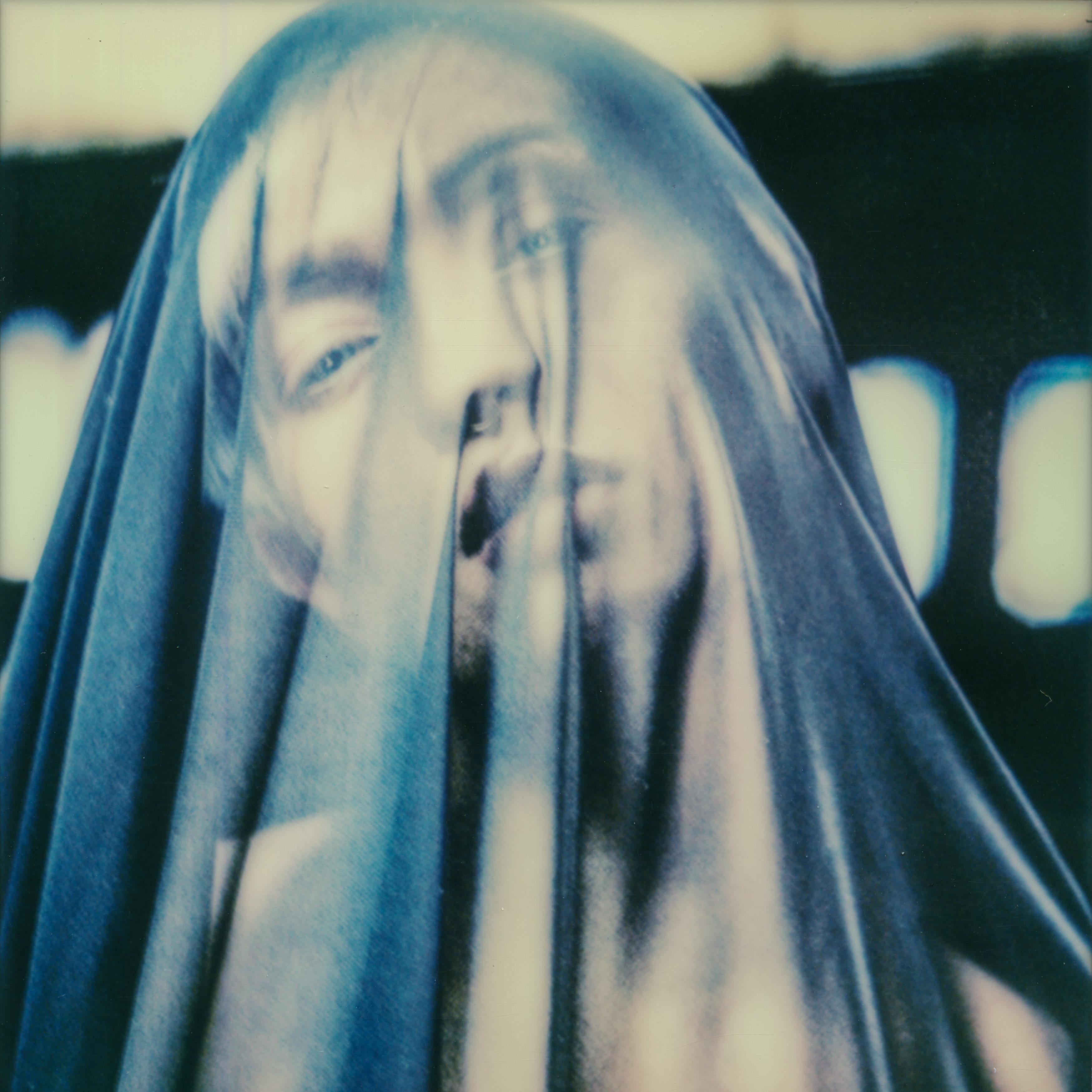 Kirsten Thys van den Audenaerde Color Photograph - Behind the veil - Polaroid, Women, 21st Century, Nude