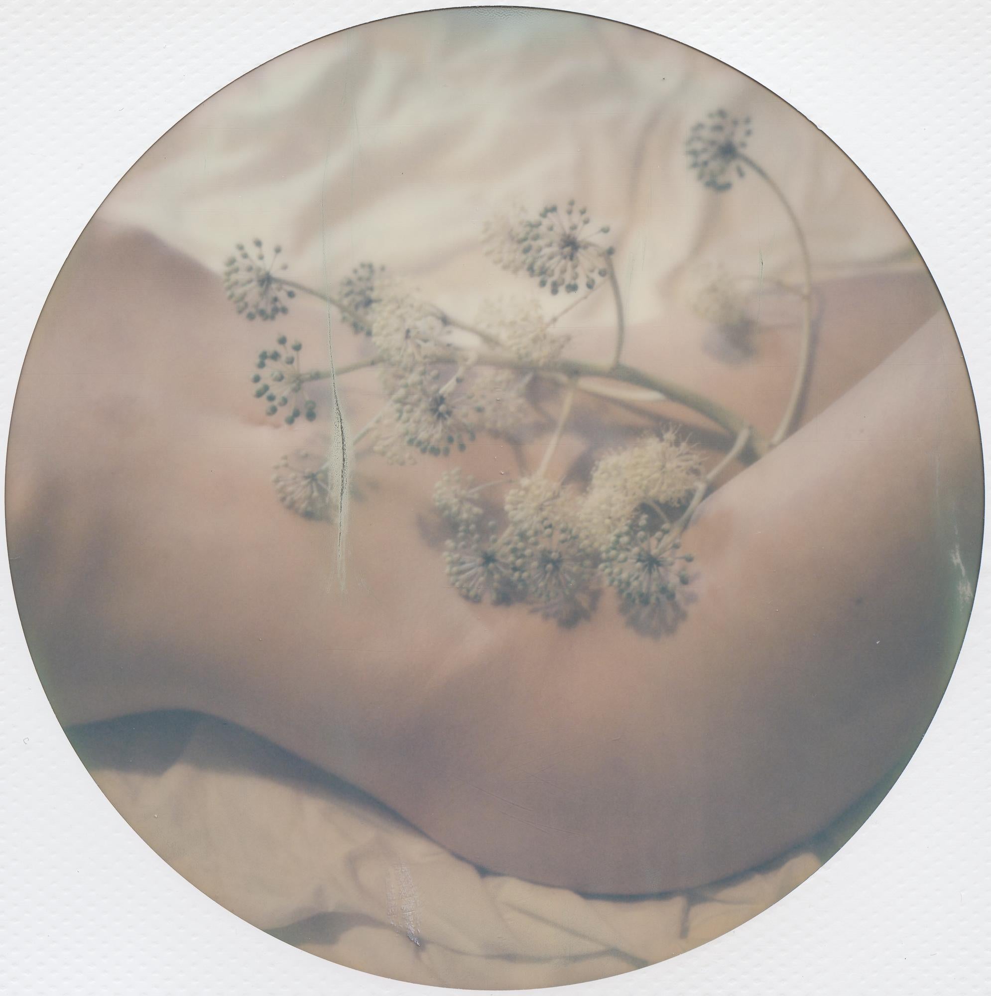 Blue Moon Rose (50x50cm) 21st Century, Polaroid, Nude Photography, Contemporary