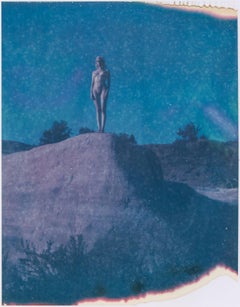 Bleu - Polaroid, Contemporain, 21ème siècle - monté