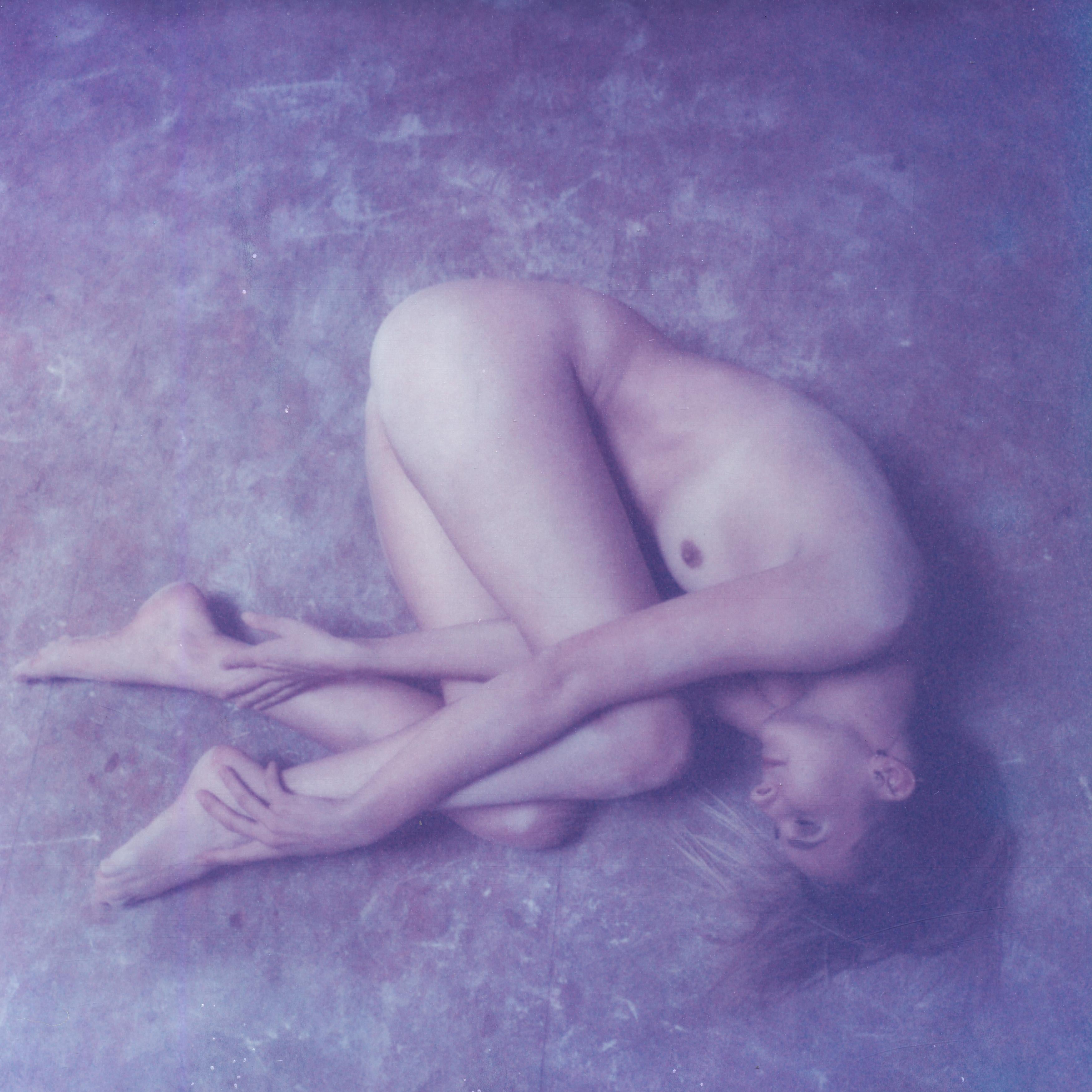 Kirsten Thys van den Audenaerde Black and White Photograph - Blueish - Polaroid, Color, Women, 21st Century, Nude
