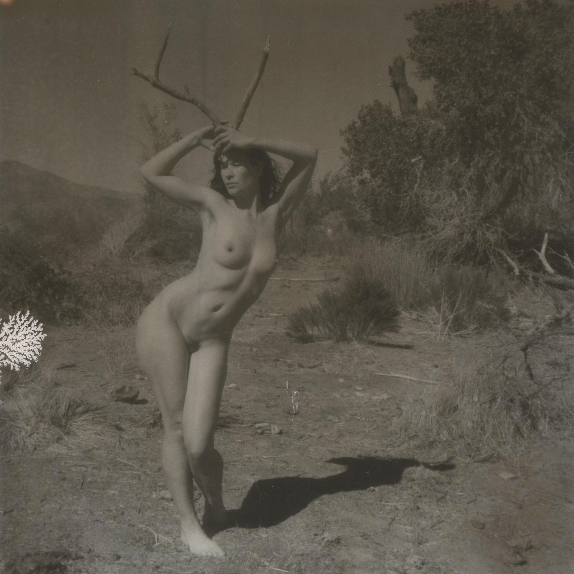 Kirsten Thys van den Audenaerde Black and White Photograph - Born to be Wild - 21st Century, Polaroid, Nude Photography, Contemporary, B&W