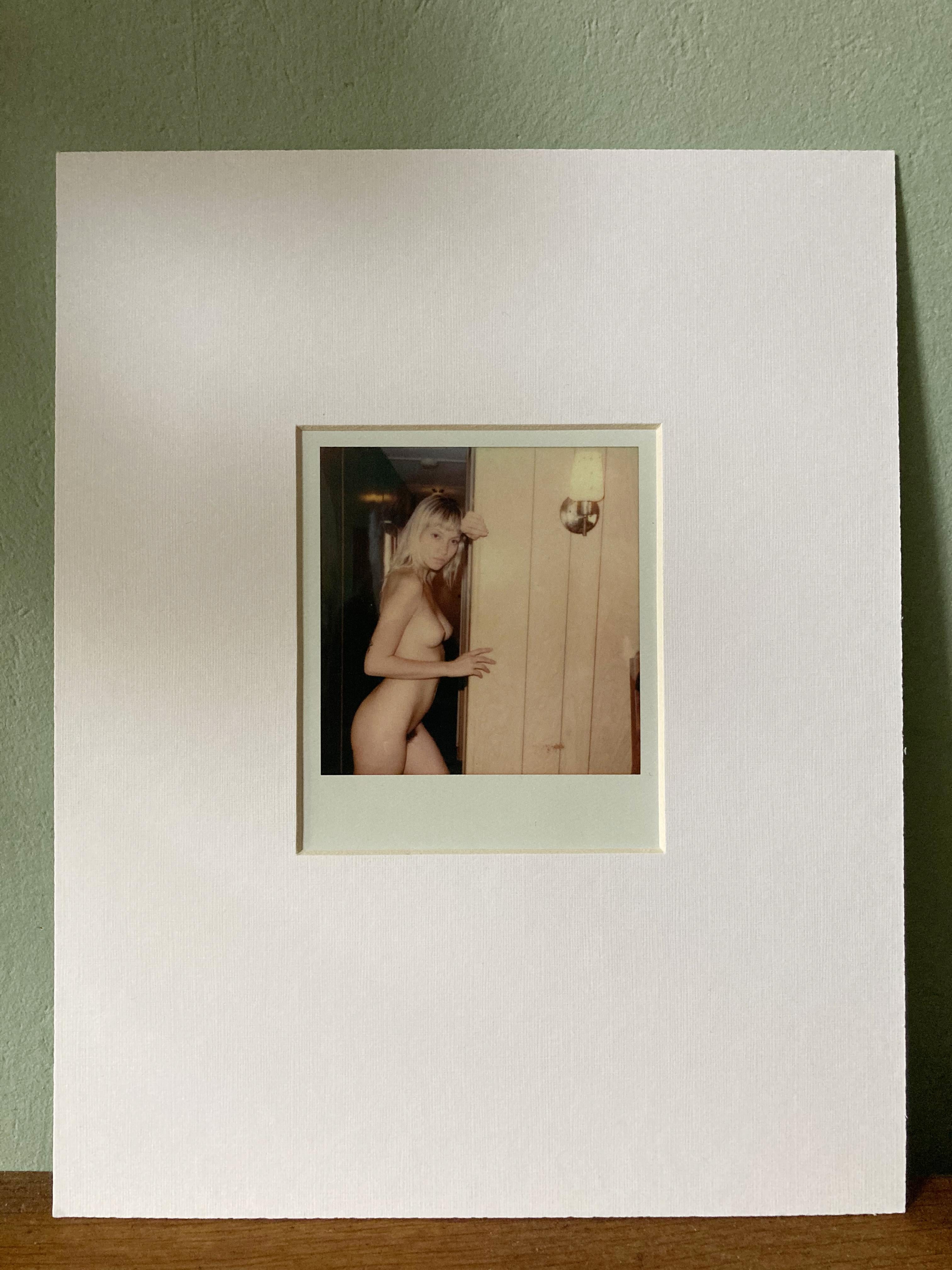 'Changing every Day' part of the series 'A girl called N.' - Polaroid Unique - Beige Color Photograph by Kirsten Thys van den Audenaerde