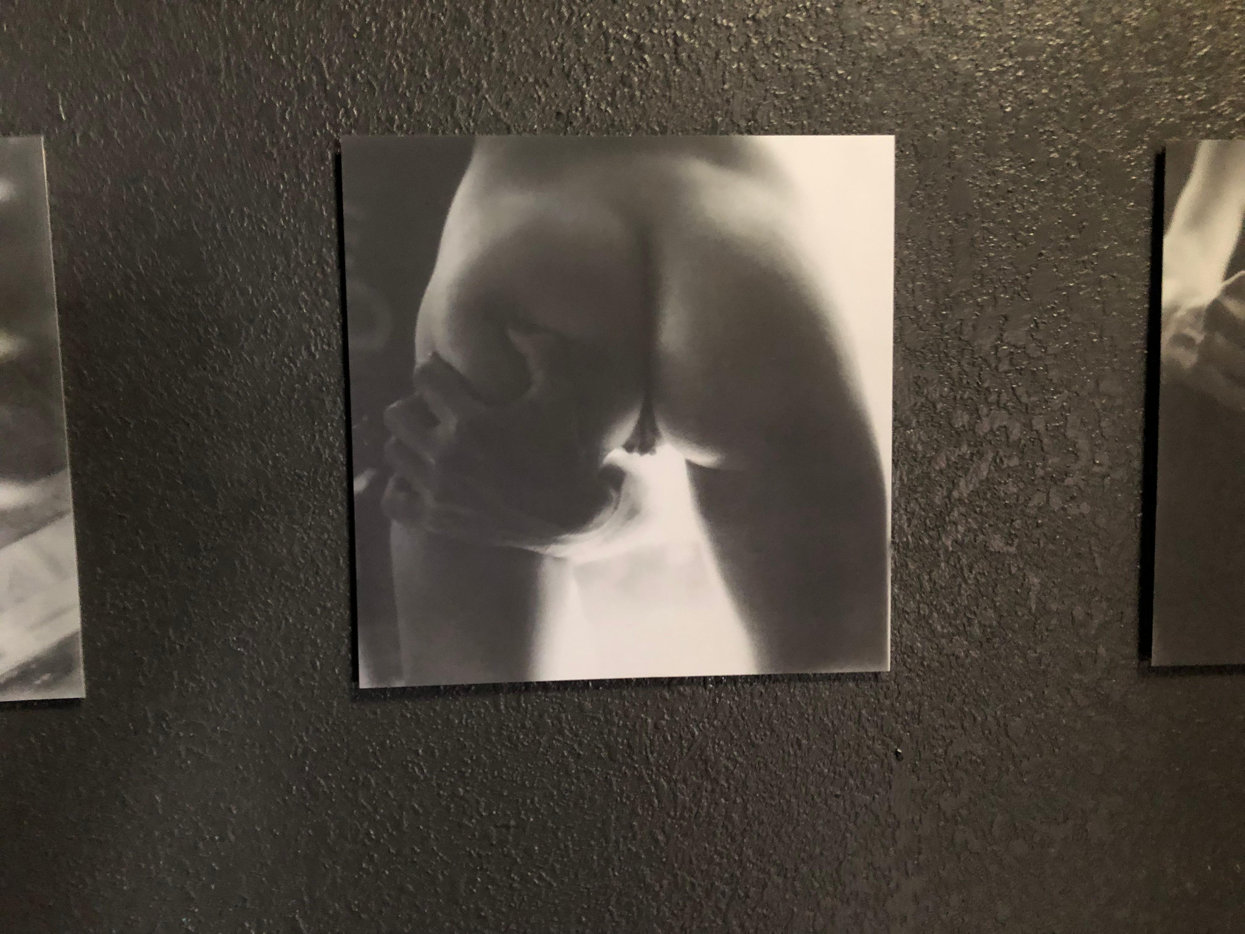 Cradle - Contemporary, Nude, Women, Polaroid, 21st Century, Color - Black Black and White Photograph by Kirsten Thys van den Audenaerde