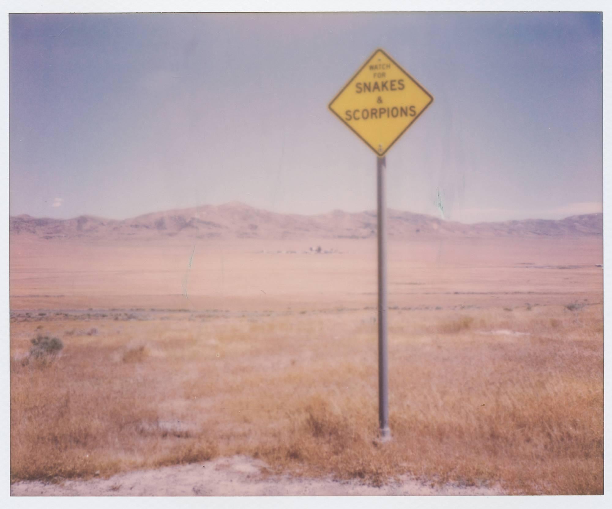 Kirsten Thys van den Audenaerde Landscape Photograph – Danger, Danger - Polaroid, 21. Jahrhundert, Zeitgenössisch, Farbe, Landschaft