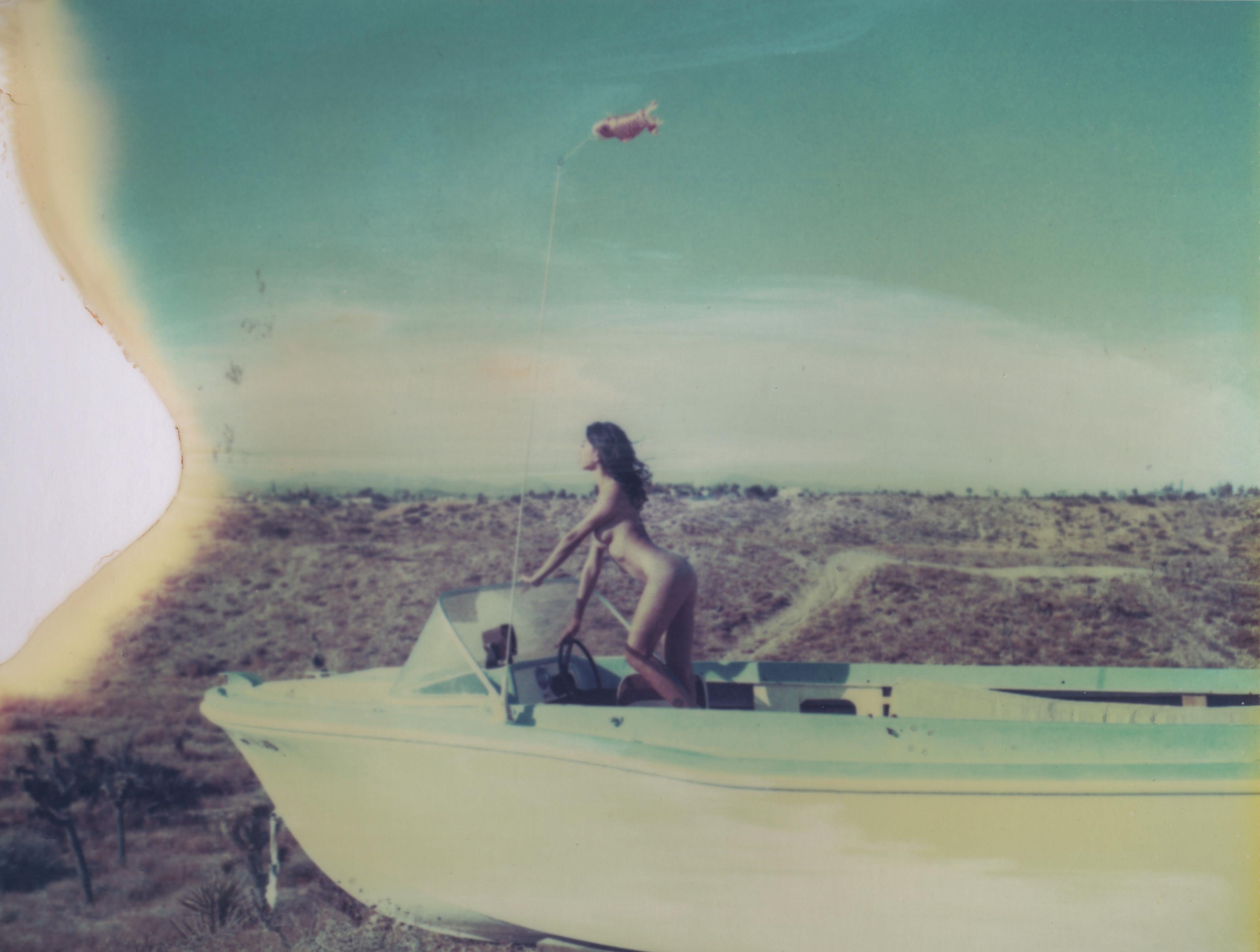 Kirsten Thys van den Audenaerde Color Photograph - Desert Escape - Contemporary, Polaroid, Nude, Landscape, 21st Century