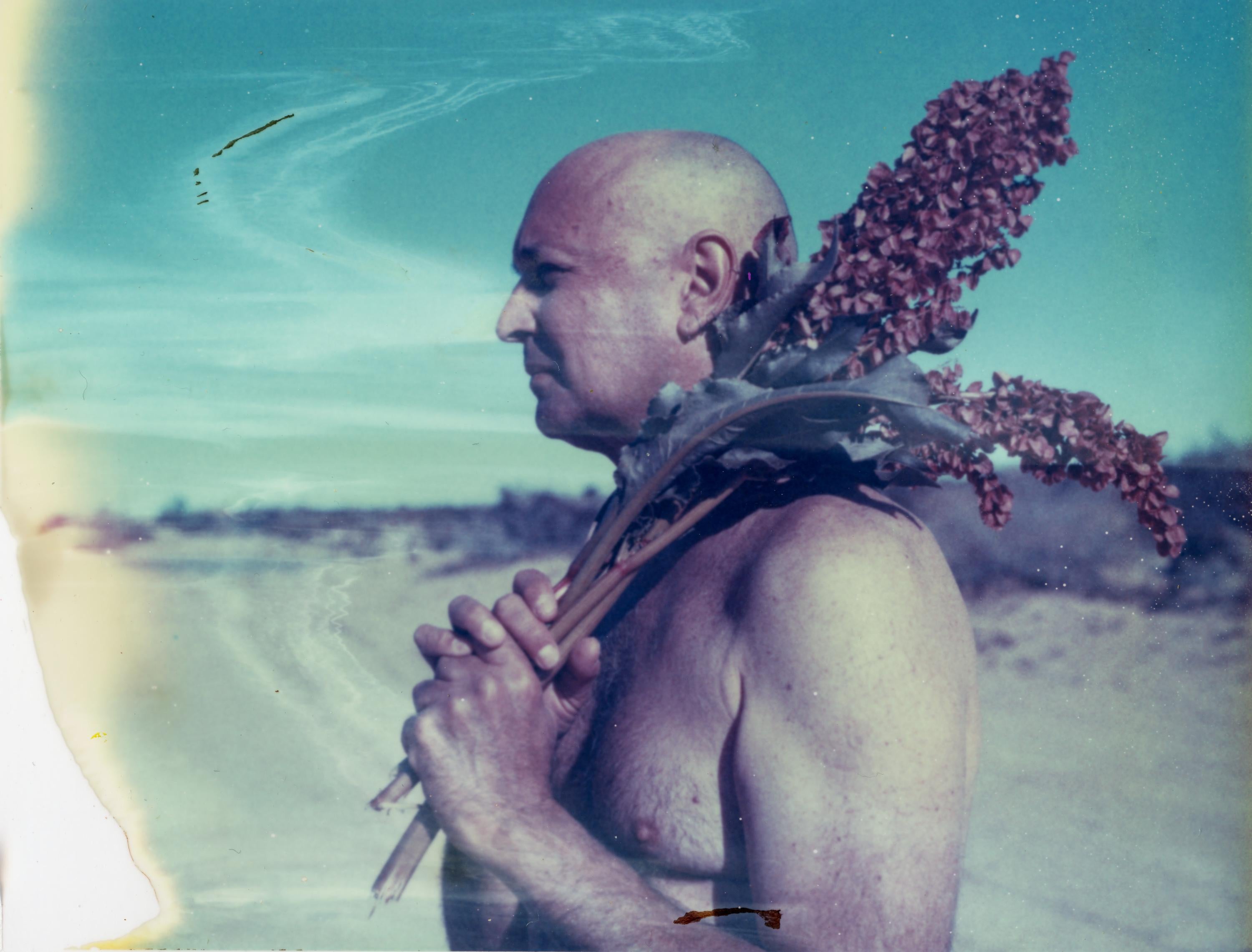 Kirsten Thys van den Audenaerde Portrait Photograph - Desert Visions - Contemporary, Portrait, Men, Polaroid, 21st Century, Nude