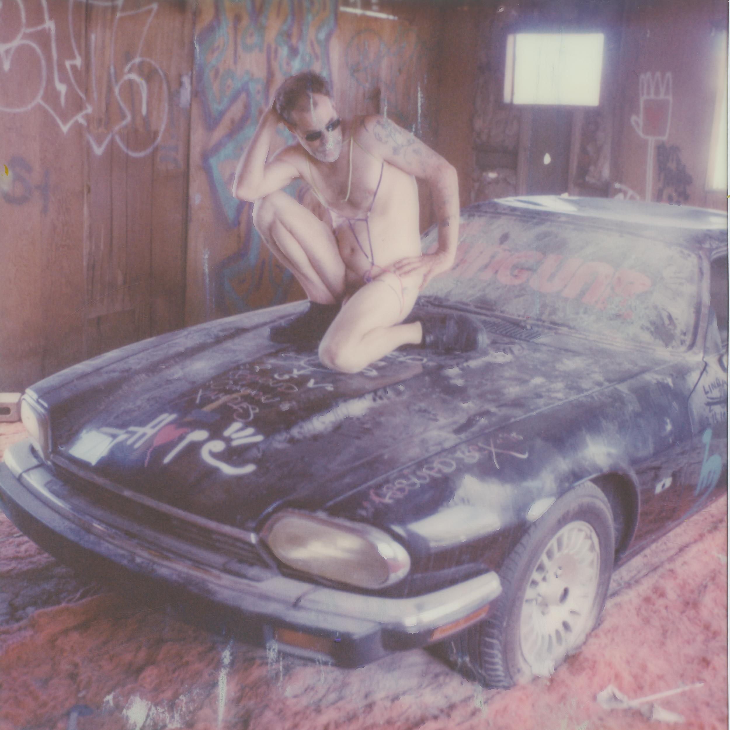 Kirsten Thys van den Audenaerde Color Photograph - Devil Inside (The crazy Adventures of David C.) - Contemporary, Nude, Polaroid