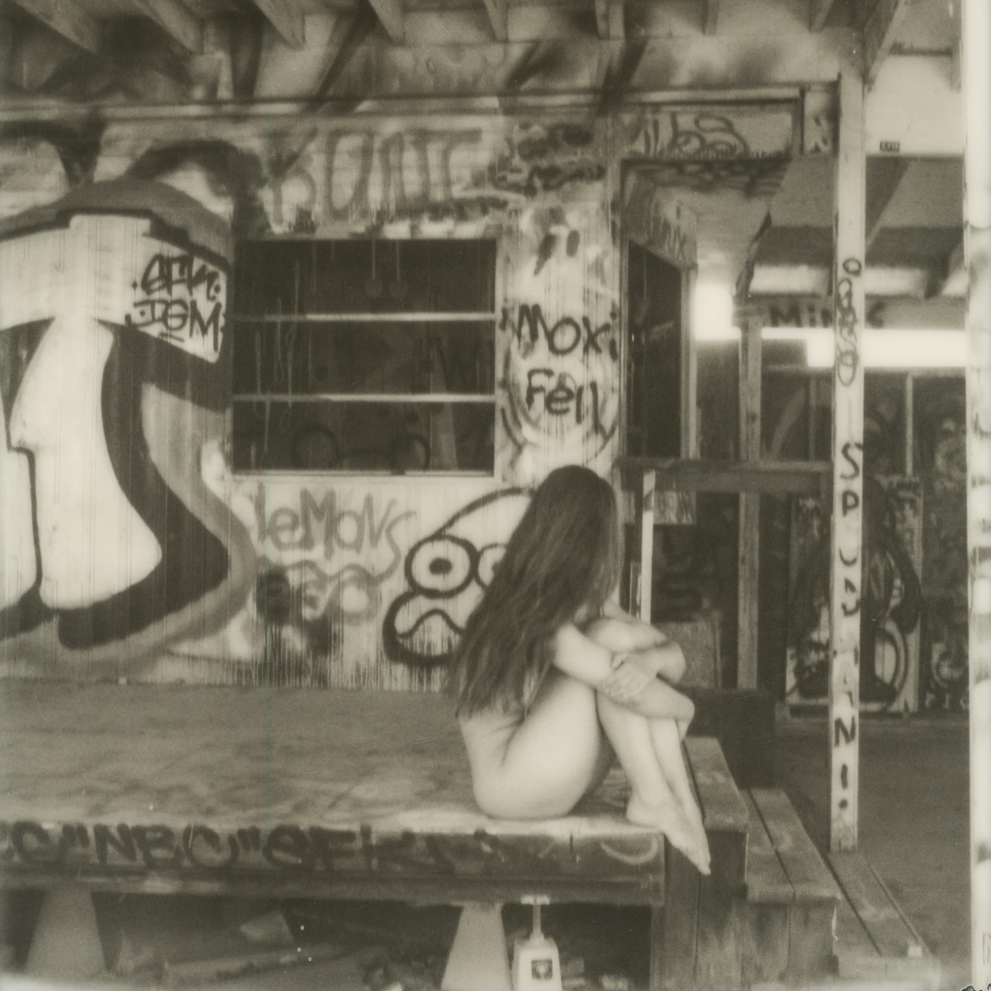 Kirsten Thys van den Audenaerde Nude Photograph - Dissolve me (Bombay Beach) - Polaroid, Women