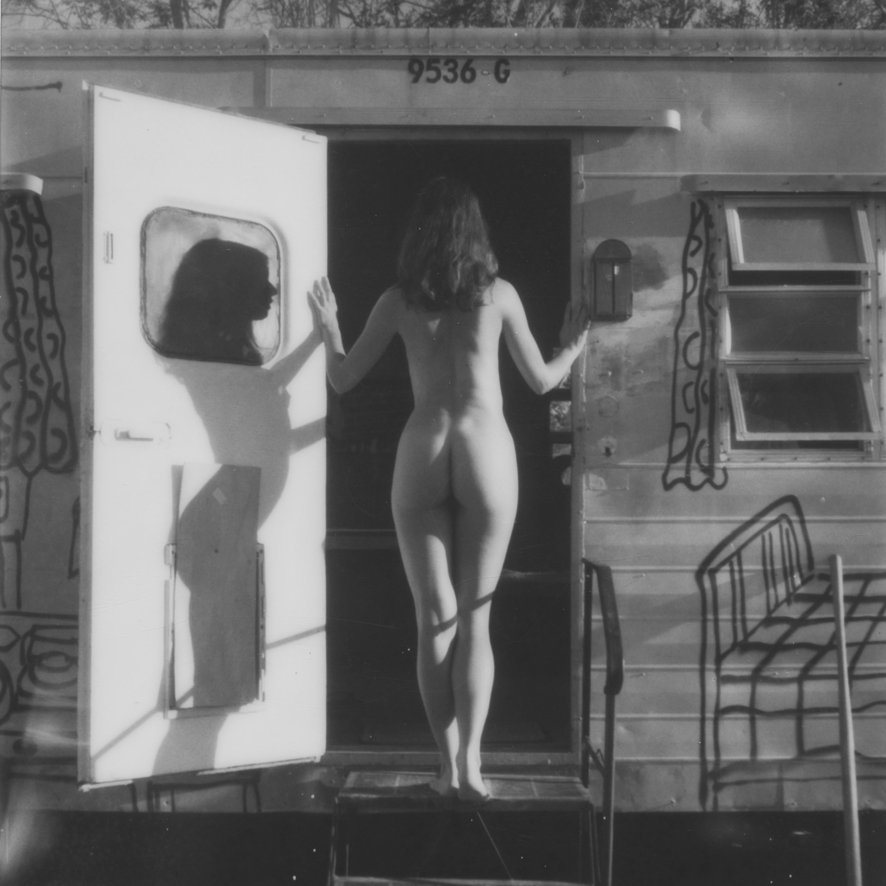 Kirsten Thys van den Audenaerde Black and White Photograph - Don't look back (in anger) - Contemporary, Polaroid, Women, 21st Century