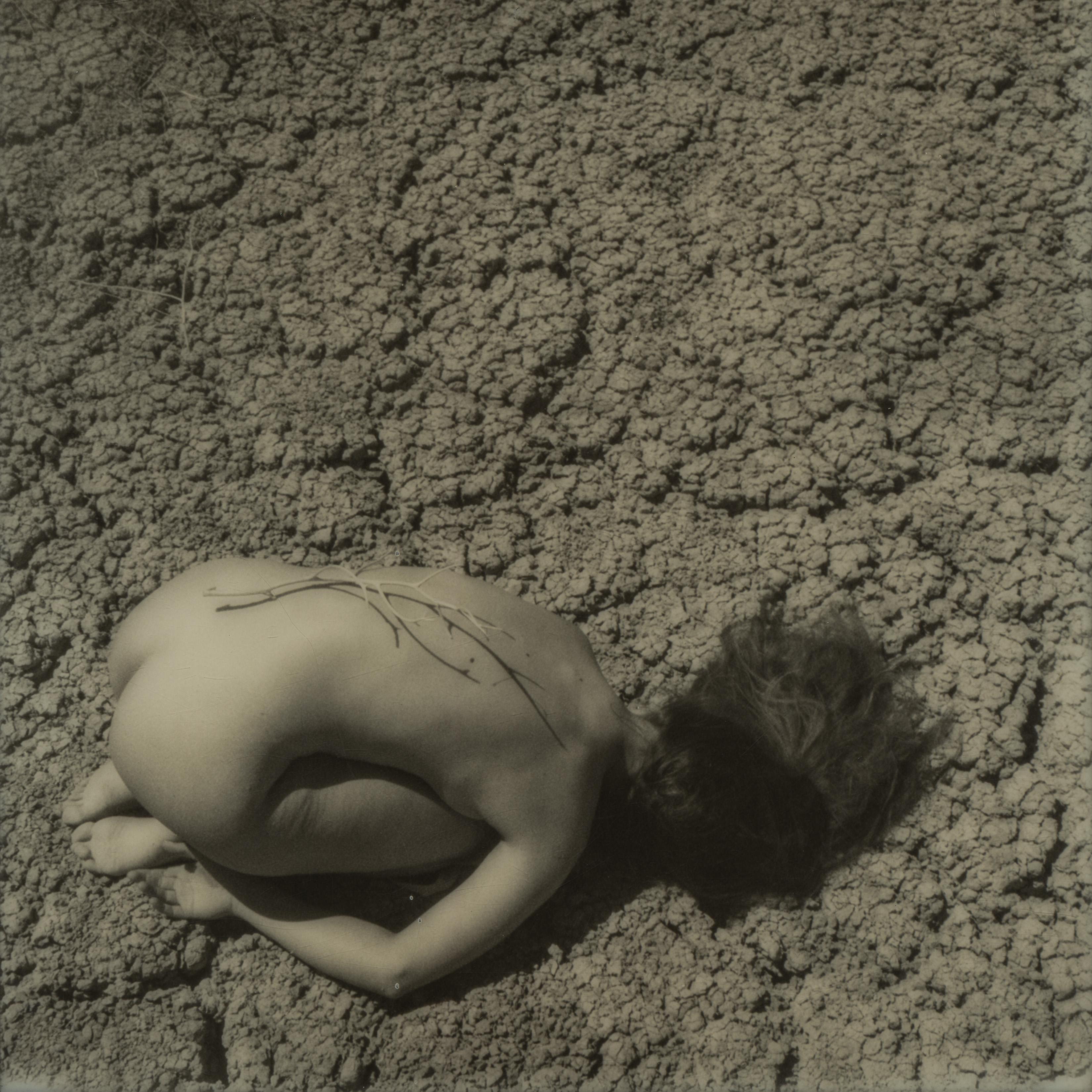 Kirsten Thys van den Audenaerde Nude Photograph - Downfall (Bombay Beach) - Contemporary, Polaroid, Women, 21st Century