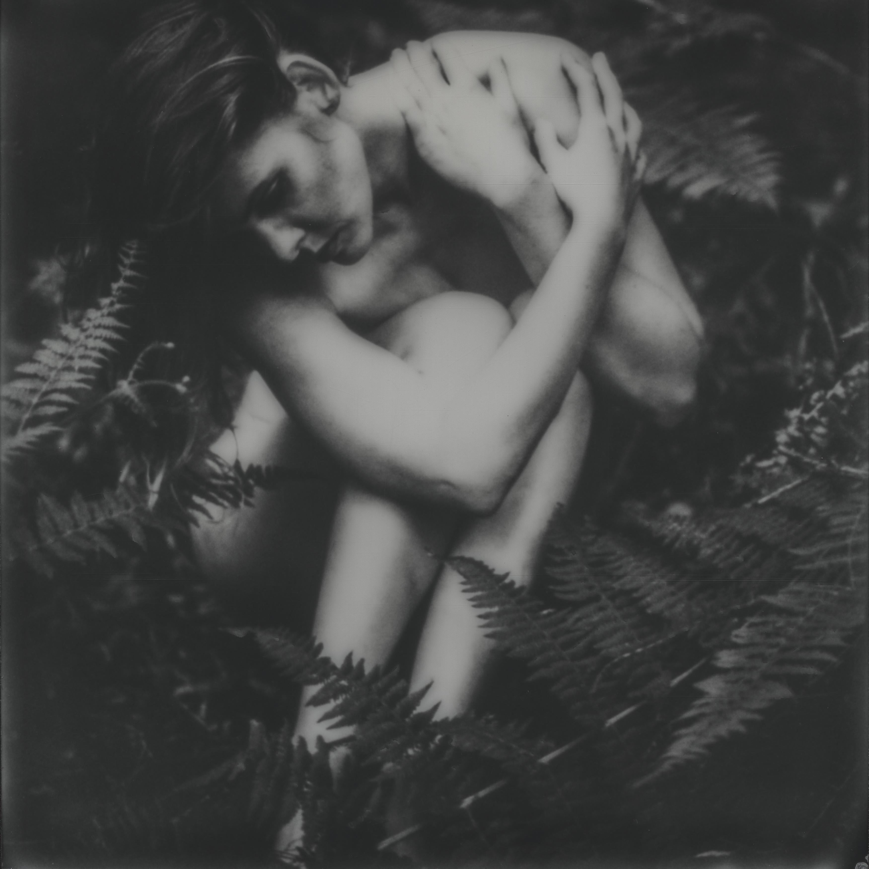 Kirsten Thys van den Audenaerde Black and White Photograph - Drifter - Contemporary, Nude, Women, Polaroid, 21st Century