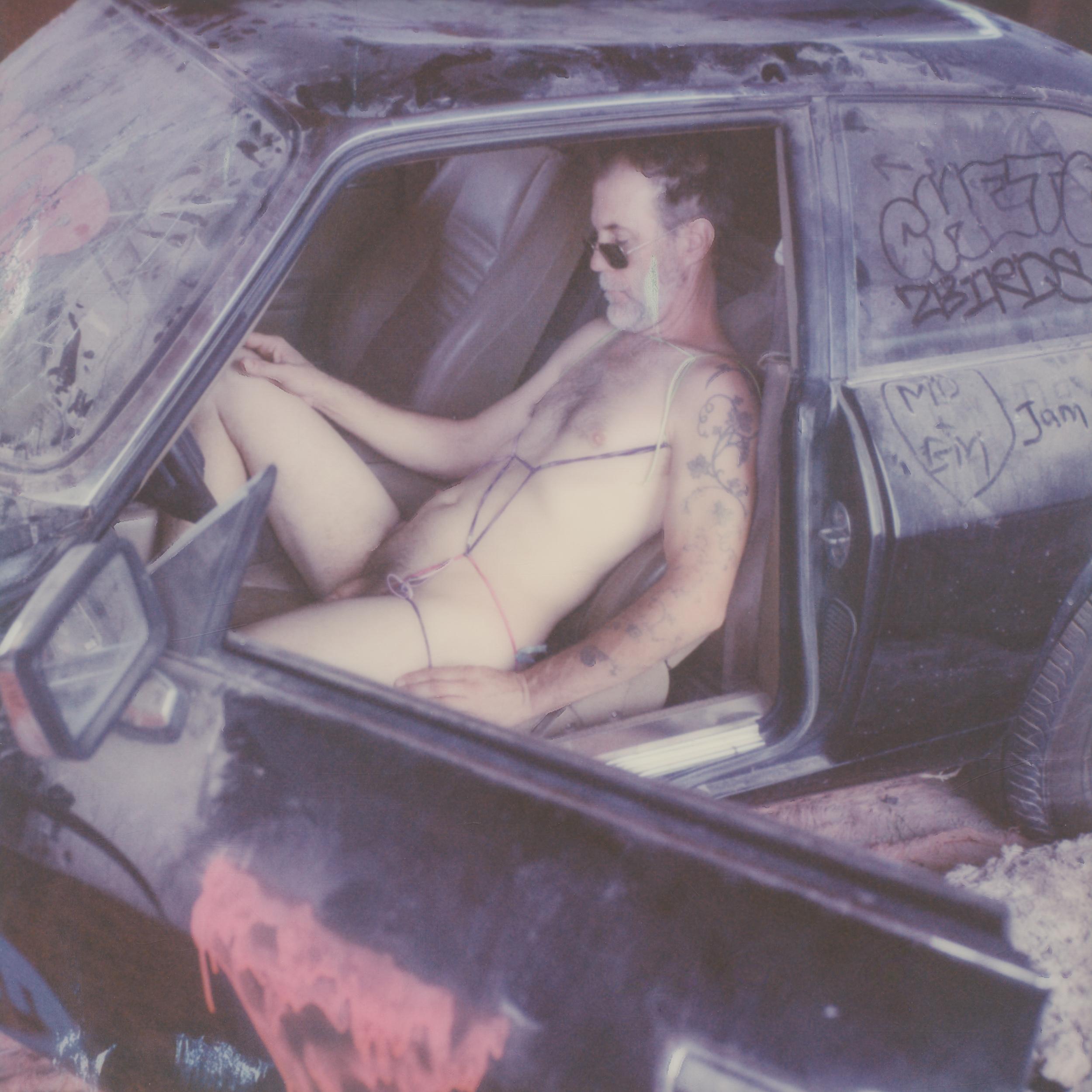 Kirsten Thys van den Audenaerde Color Photograph - Dude (where's my car) from The crazy Adventures of David C. - Contemporary, Nude