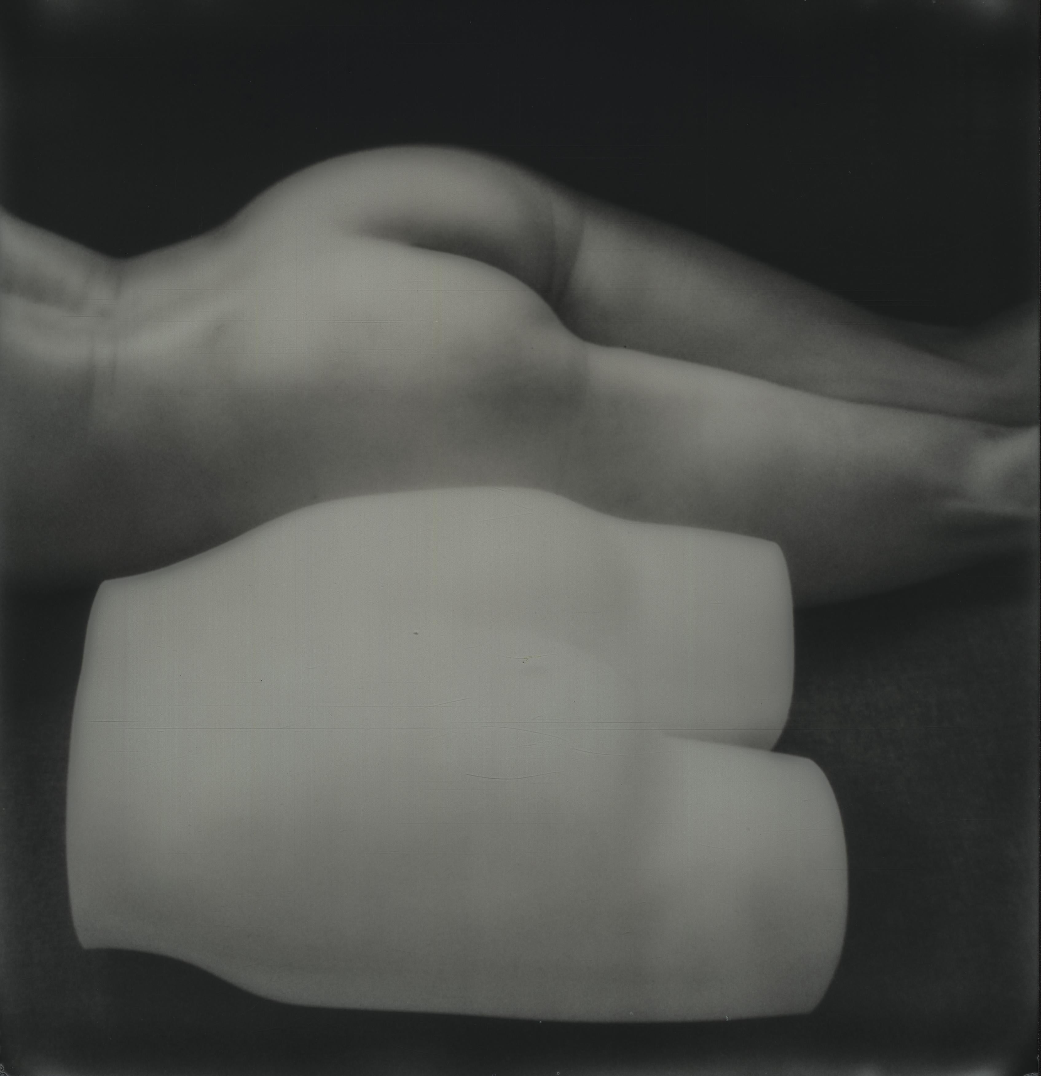 Kirsten Thys van den Audenaerde Black and White Photograph - Family affair - Contemporary, Nude, Women, Polaroid, 21st Century